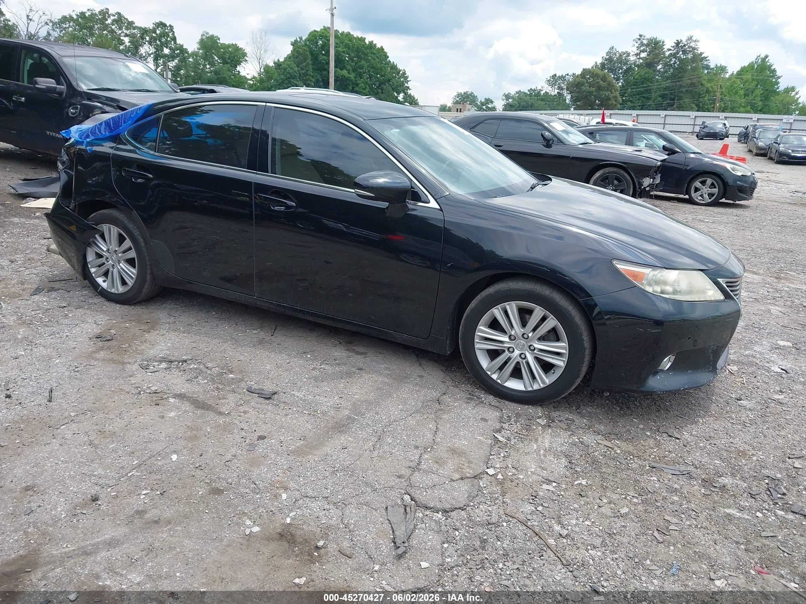 2013 Lexus Es 350 Black vin: JTHBK1GGXD2010037