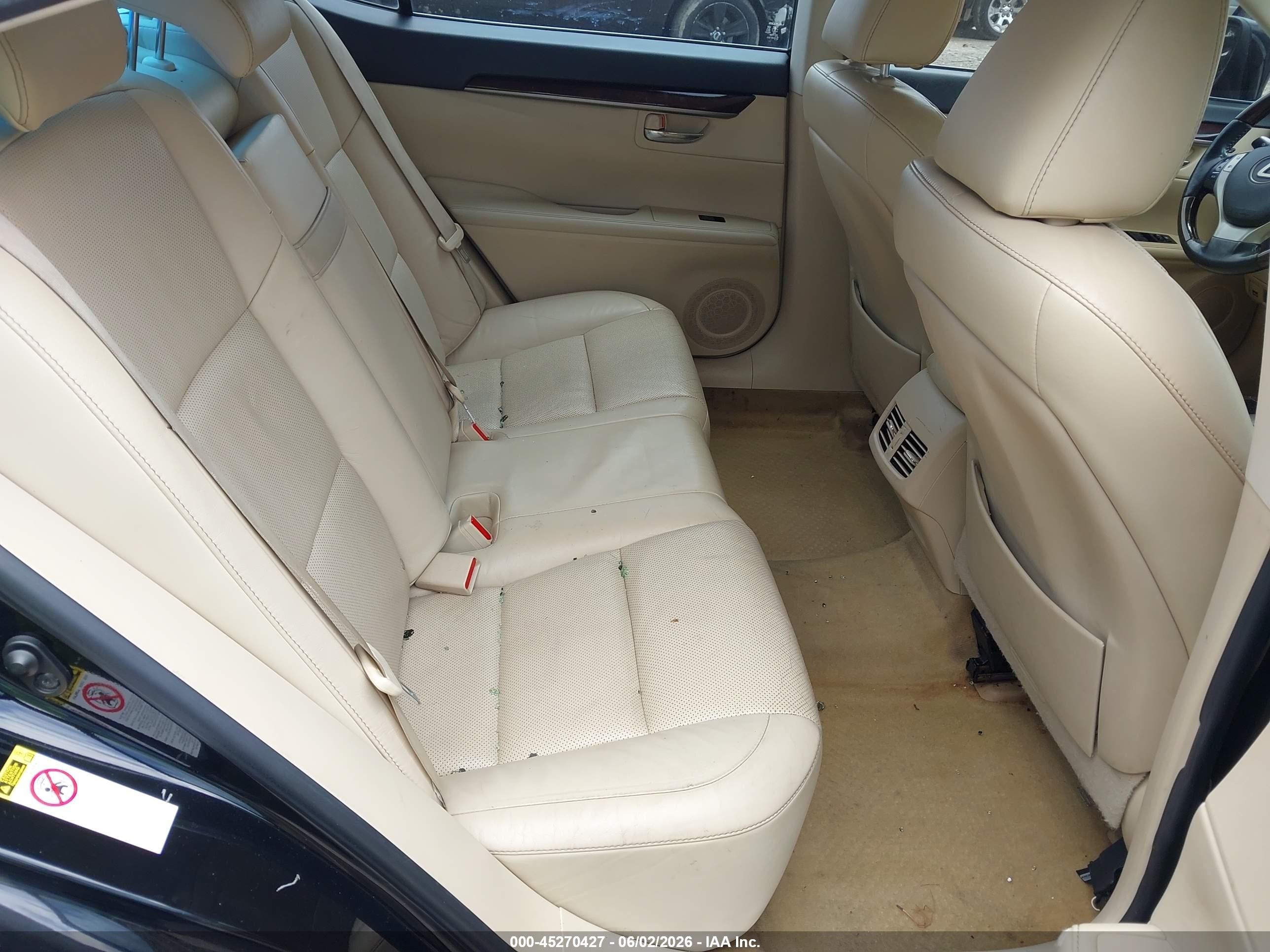2013 Lexus Es 350 Black vin: JTHBK1GGXD2010037