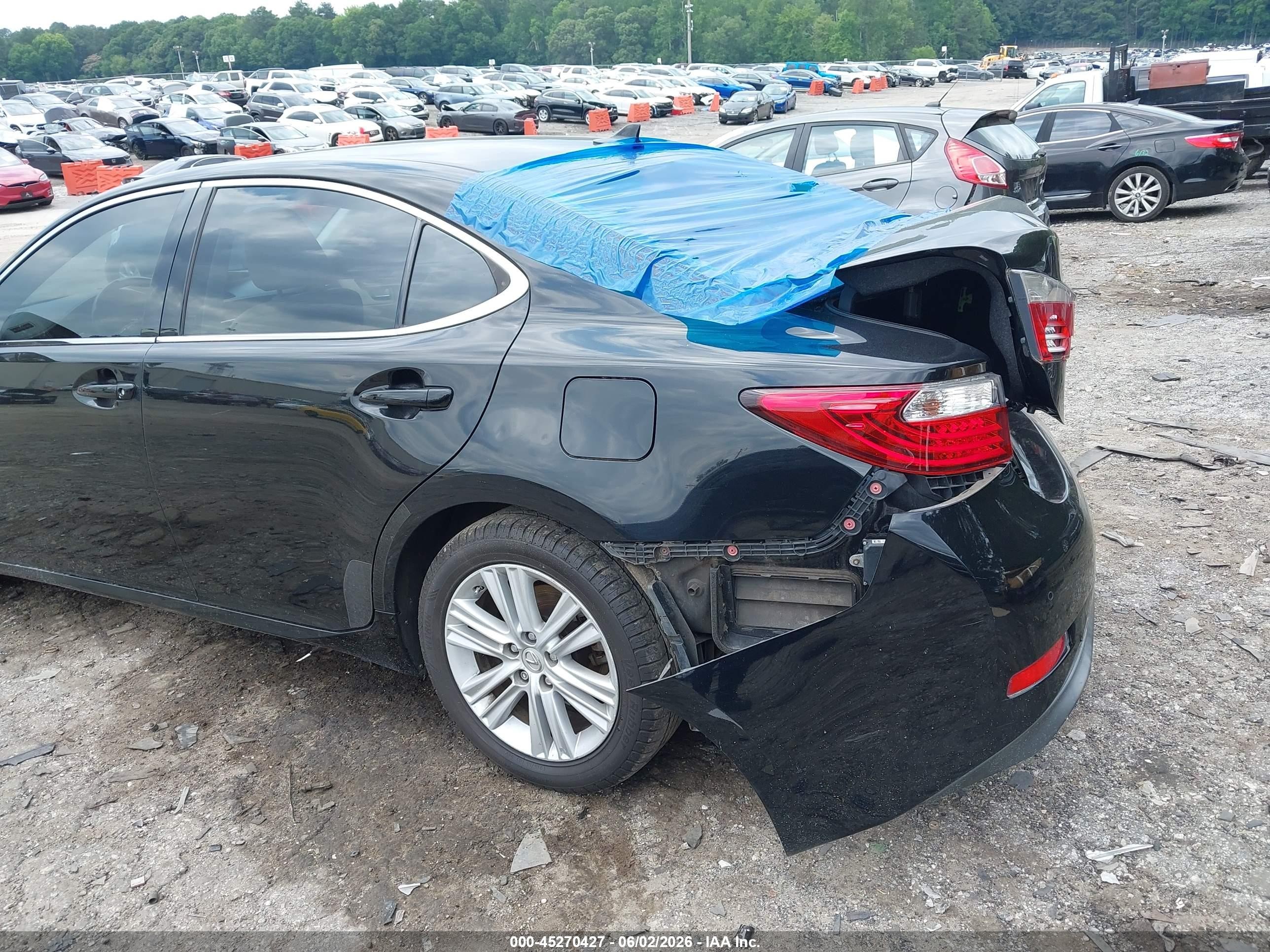 2013 Lexus Es 350 Black vin: JTHBK1GGXD2010037