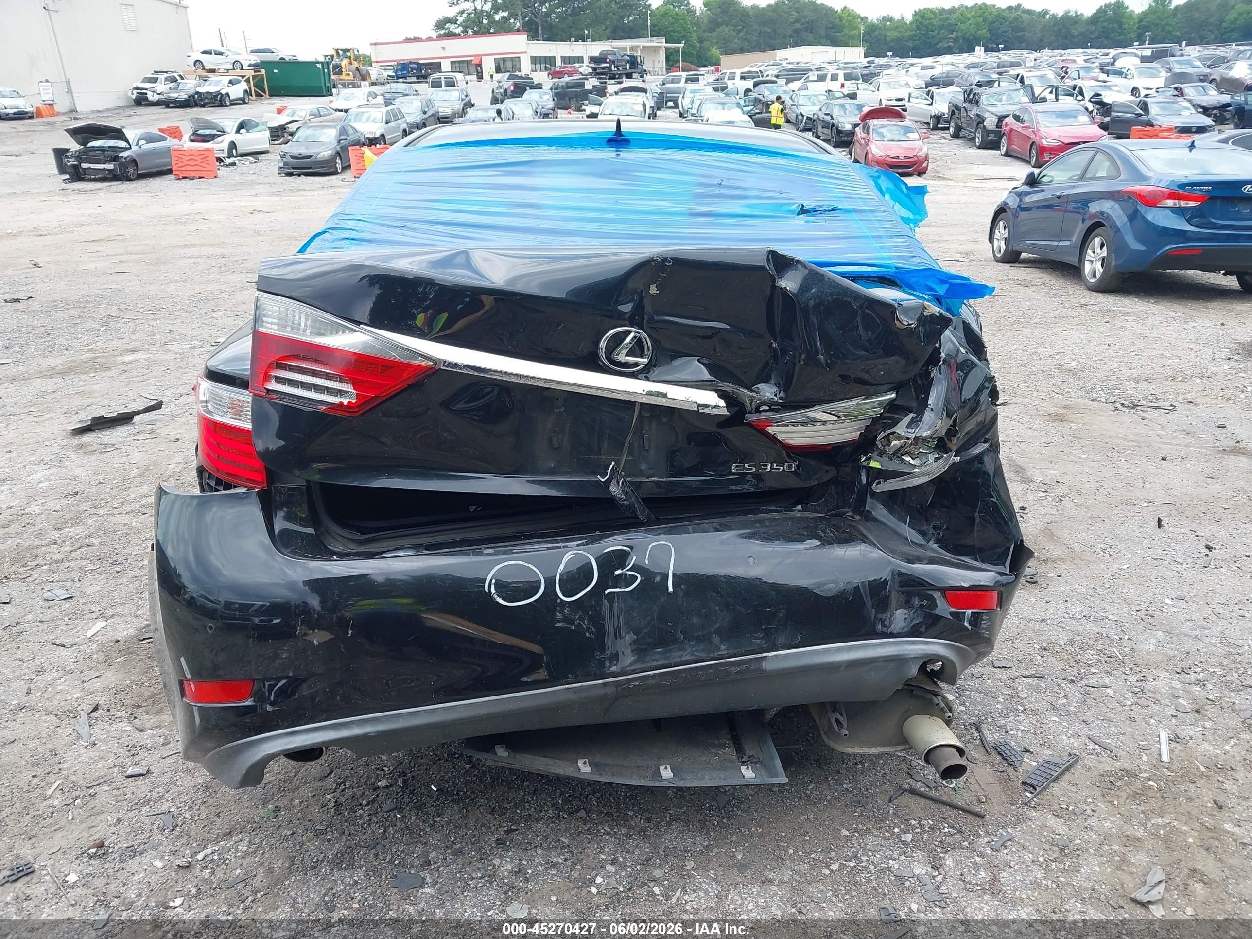 2013 Lexus Es 350 Black vin: JTHBK1GGXD2010037