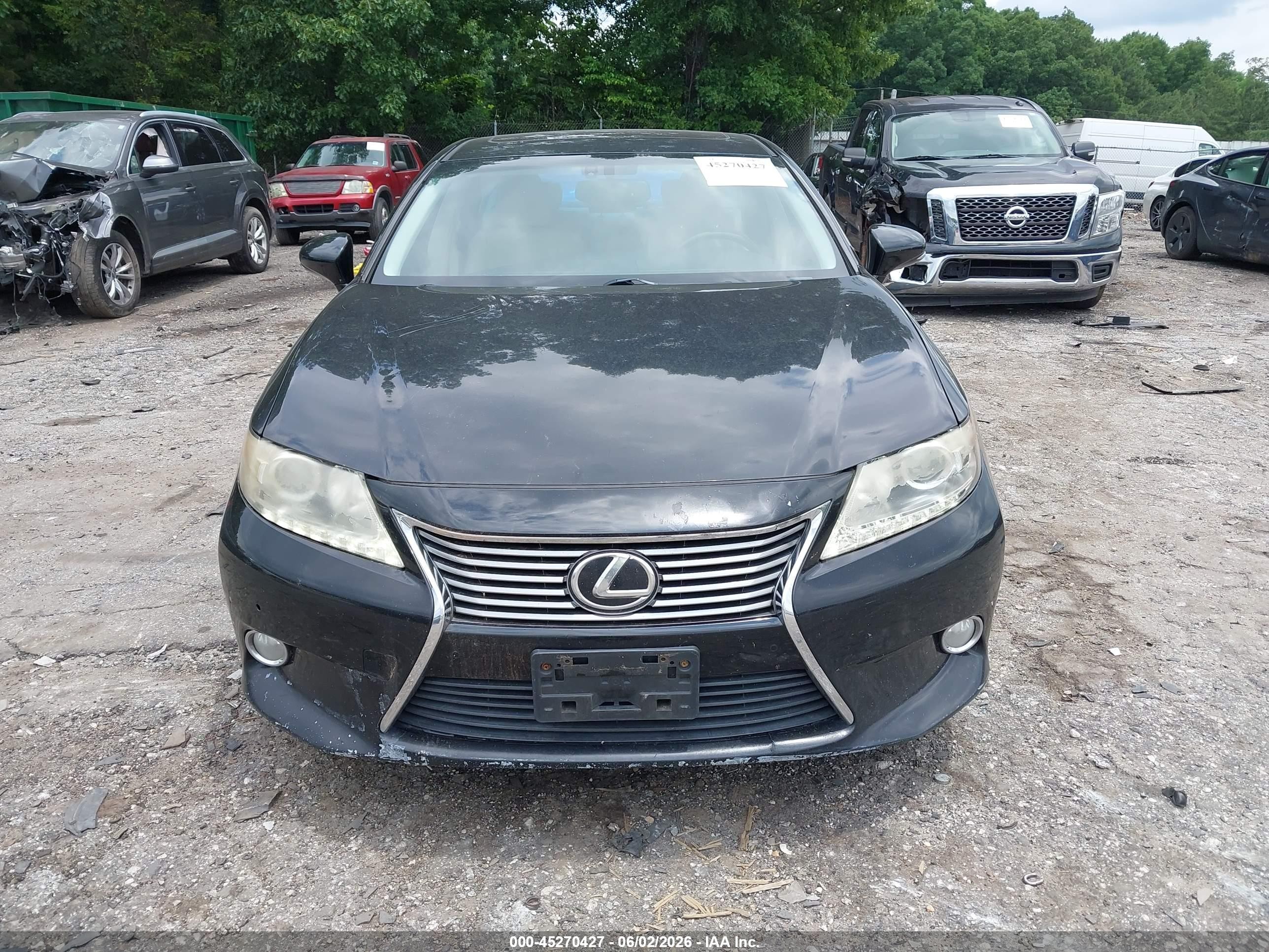 2013 Lexus Es 350 Black vin: JTHBK1GGXD2010037