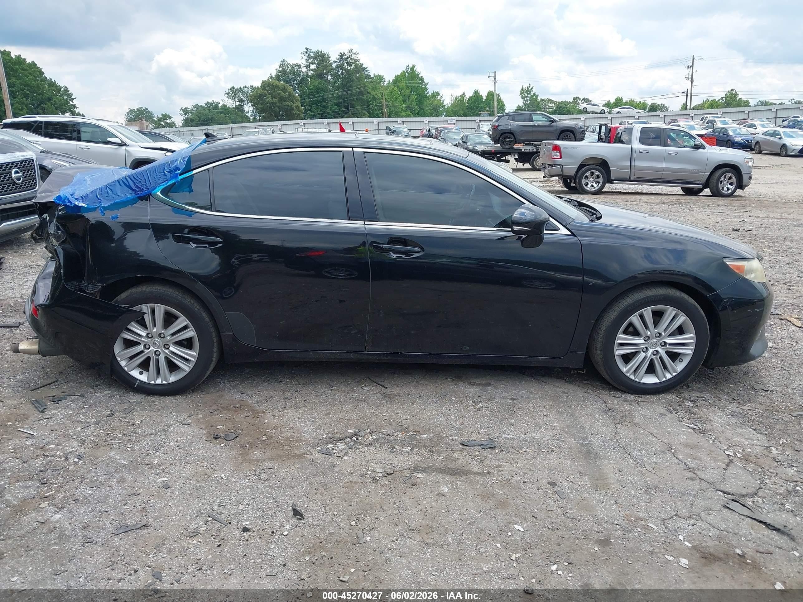 2013 Lexus Es 350 Black vin: JTHBK1GGXD2010037