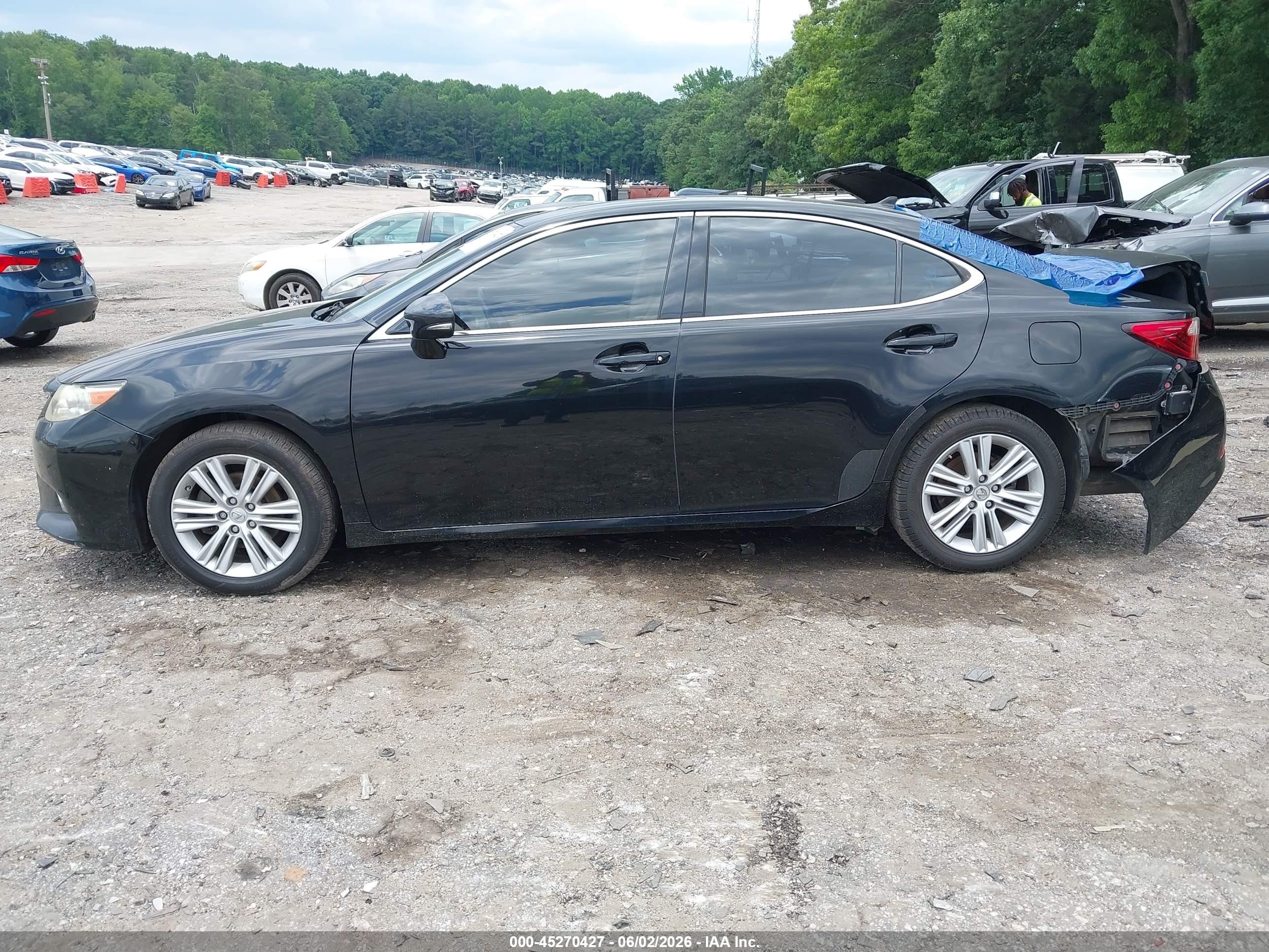 2013 Lexus Es 350 Black vin: JTHBK1GGXD2010037