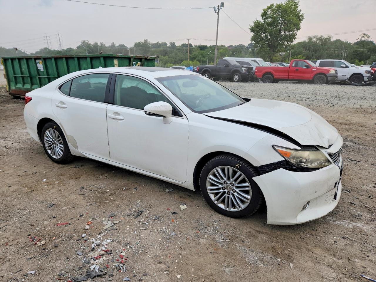 2013 Lexus Es 350 White vin: JTHBK1GGXD2019126