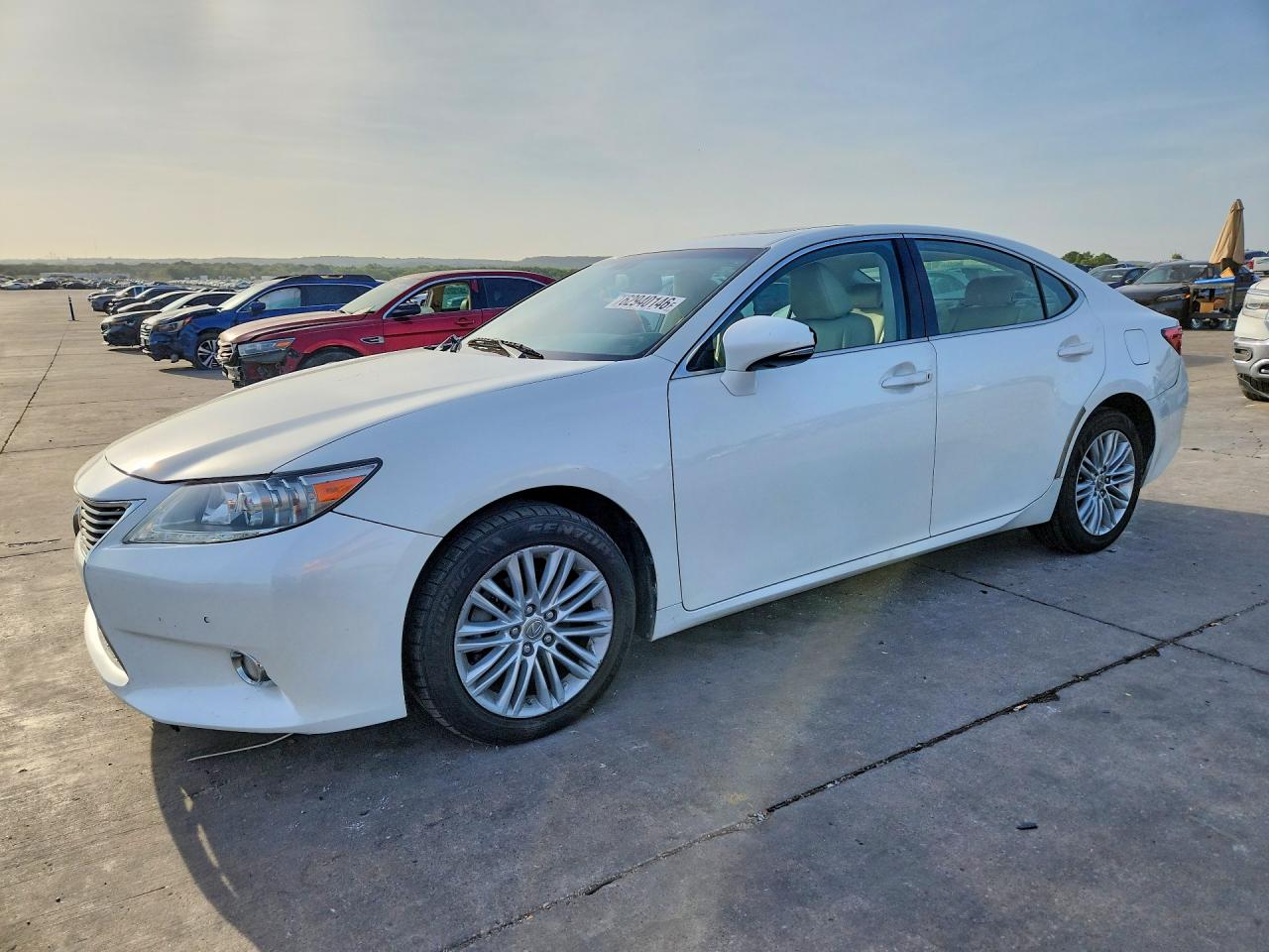 2013 Lexus Es 350 White vin: JTHBK1GGXD2037738