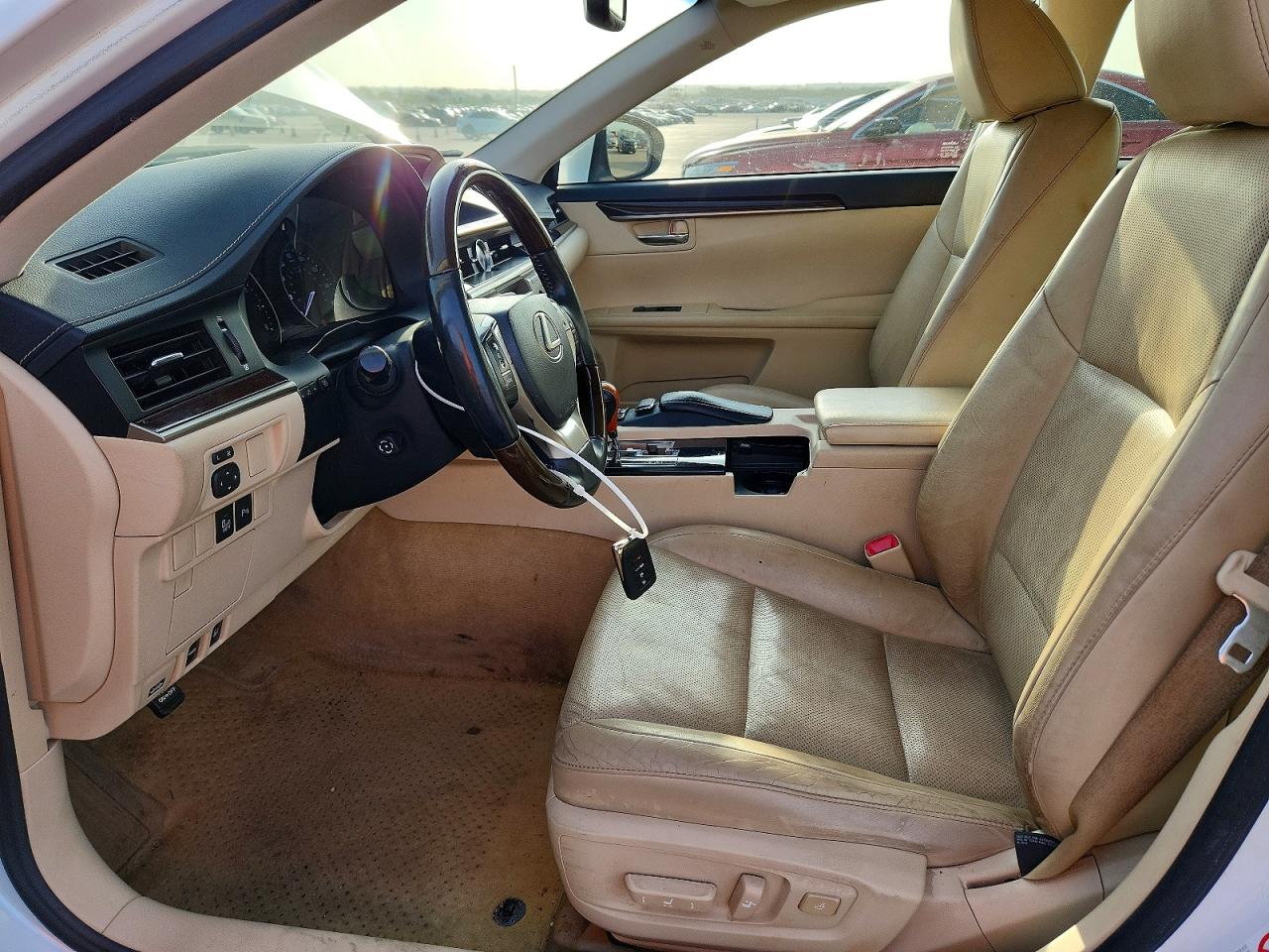 2013 Lexus Es 350 White vin: JTHBK1GGXD2037738