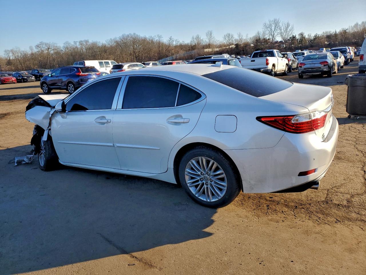2013 Lexus Es 350 White vin: JTHBK1GGXD2063708