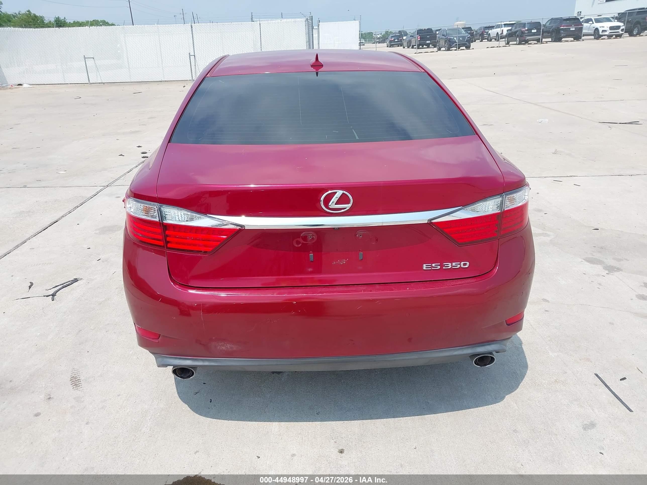 2013 Lexus Es 350   Red vin: JTHBK1GGXD2075714