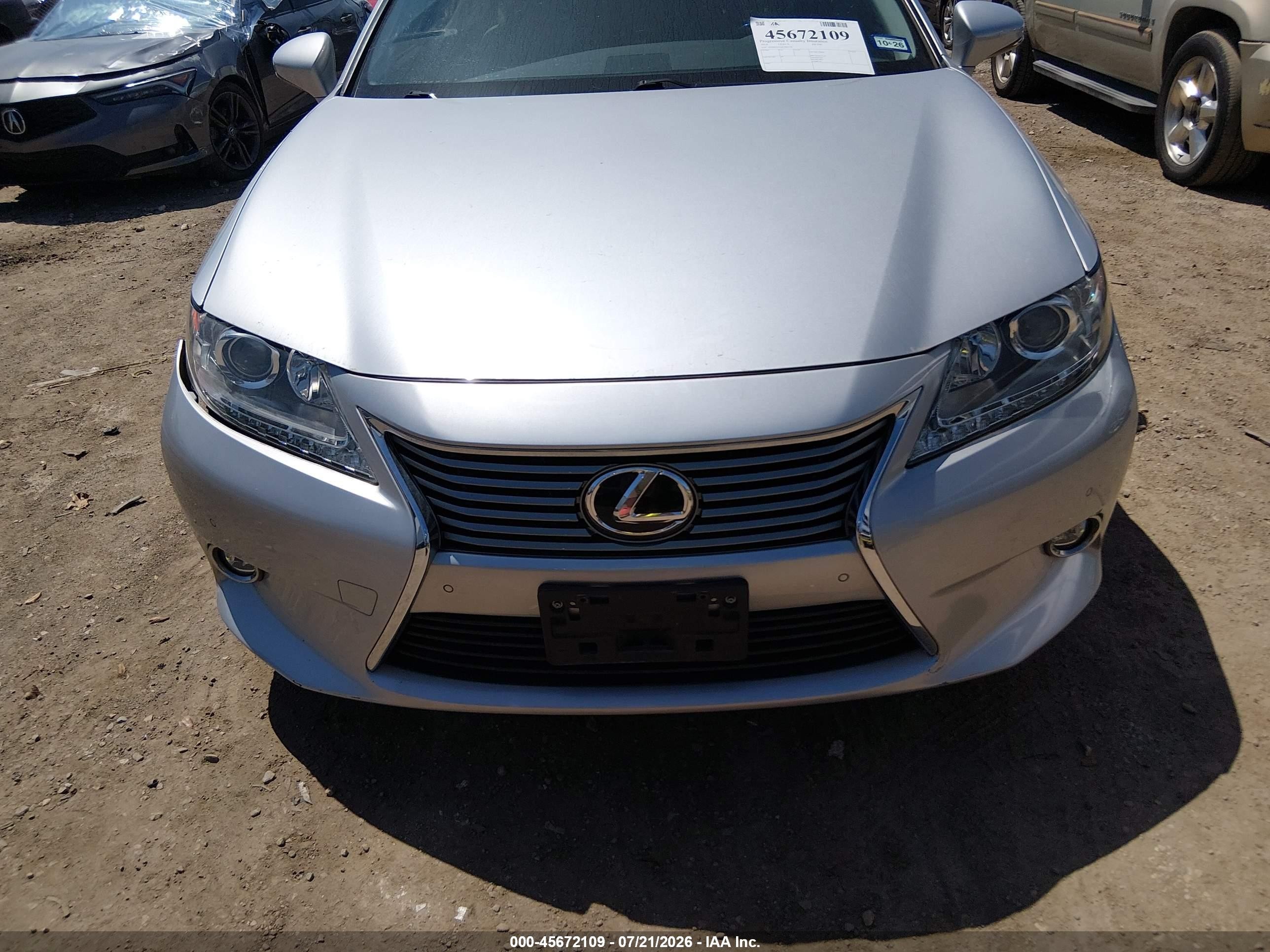 2014 Lexus Es 350   Silver vin: JTHBK1GGXE2093146