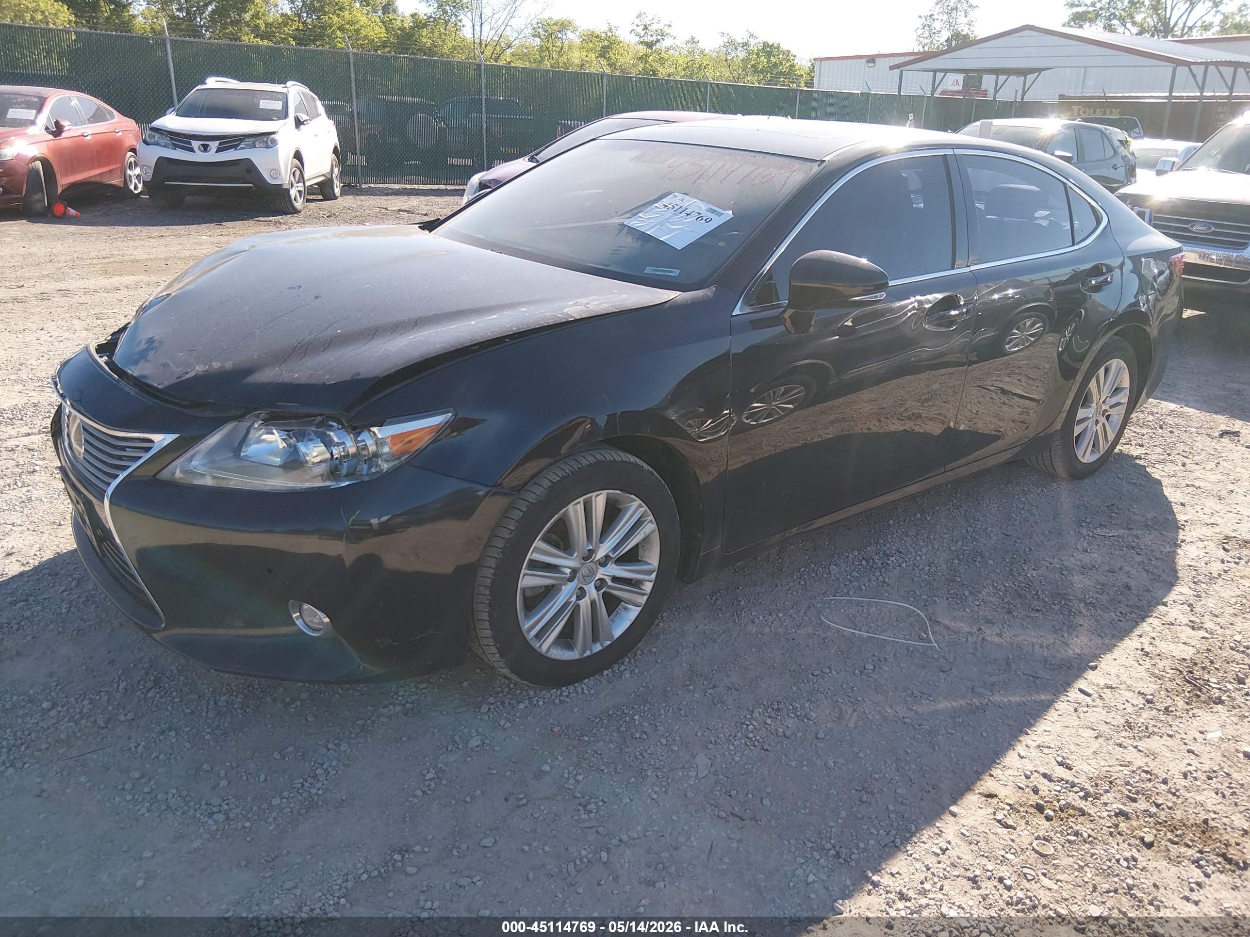 2014 Lexus Es 350   Black vin: JTHBK1GGXE2099190