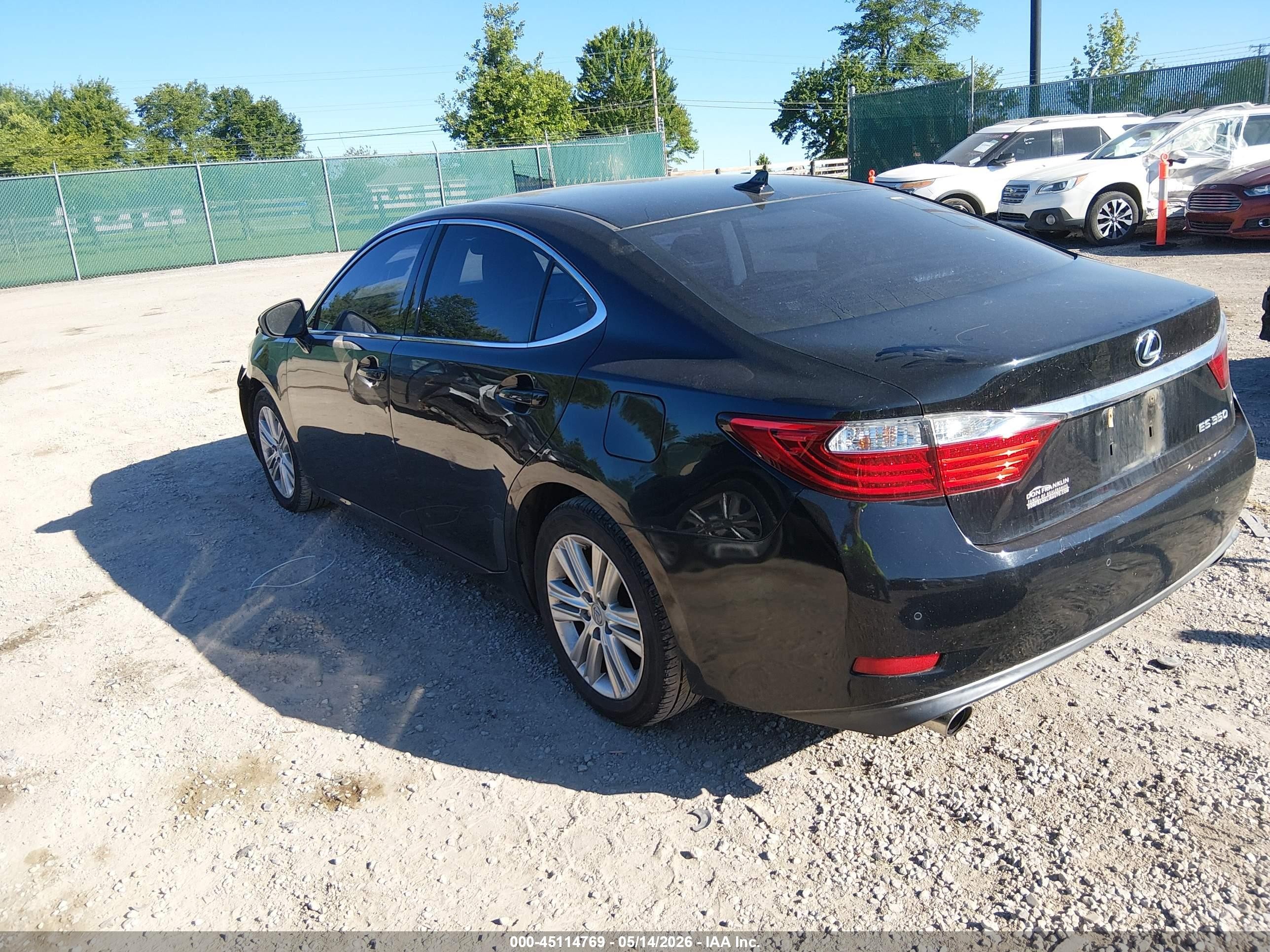 2014 Lexus Es 350   Black vin: JTHBK1GGXE2099190