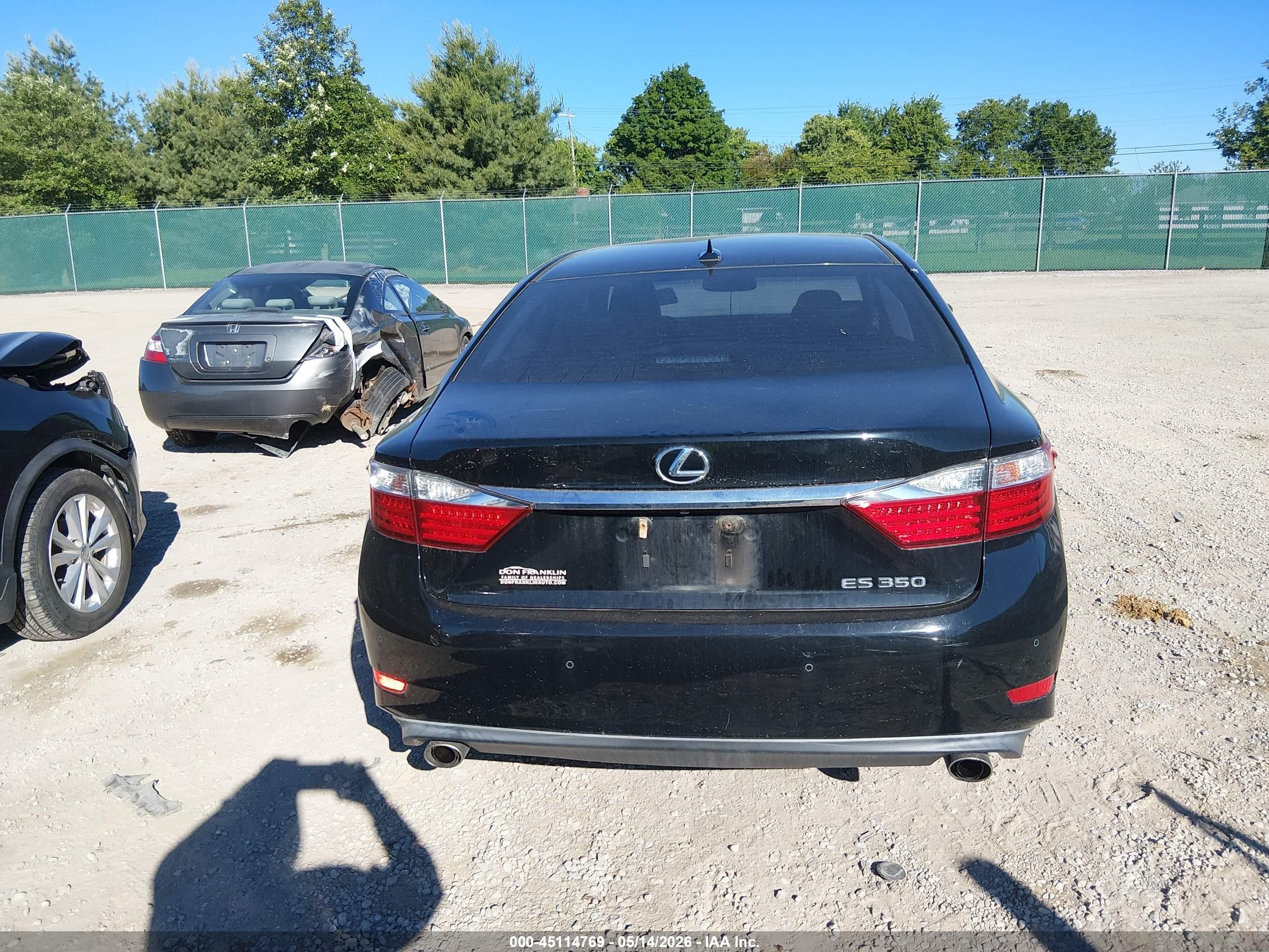 2014 Lexus Es 350   Black vin: JTHBK1GGXE2099190