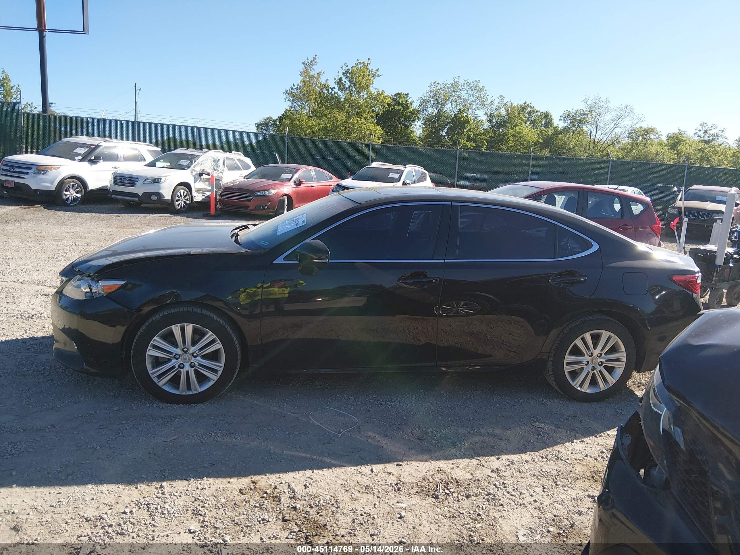 2014 Lexus Es 350   Black vin: JTHBK1GGXE2099190