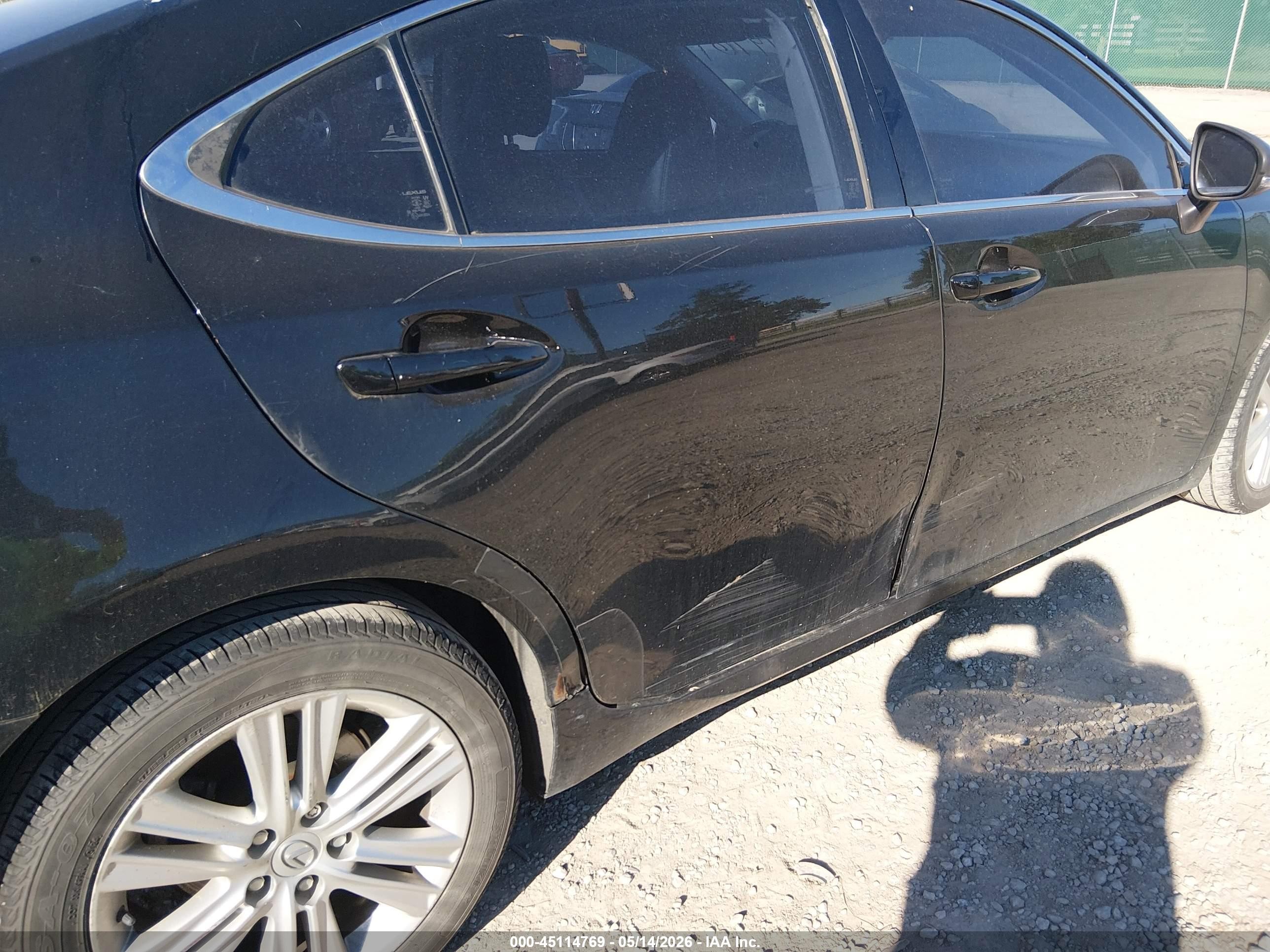 2014 Lexus Es 350   Black vin: JTHBK1GGXE2099190