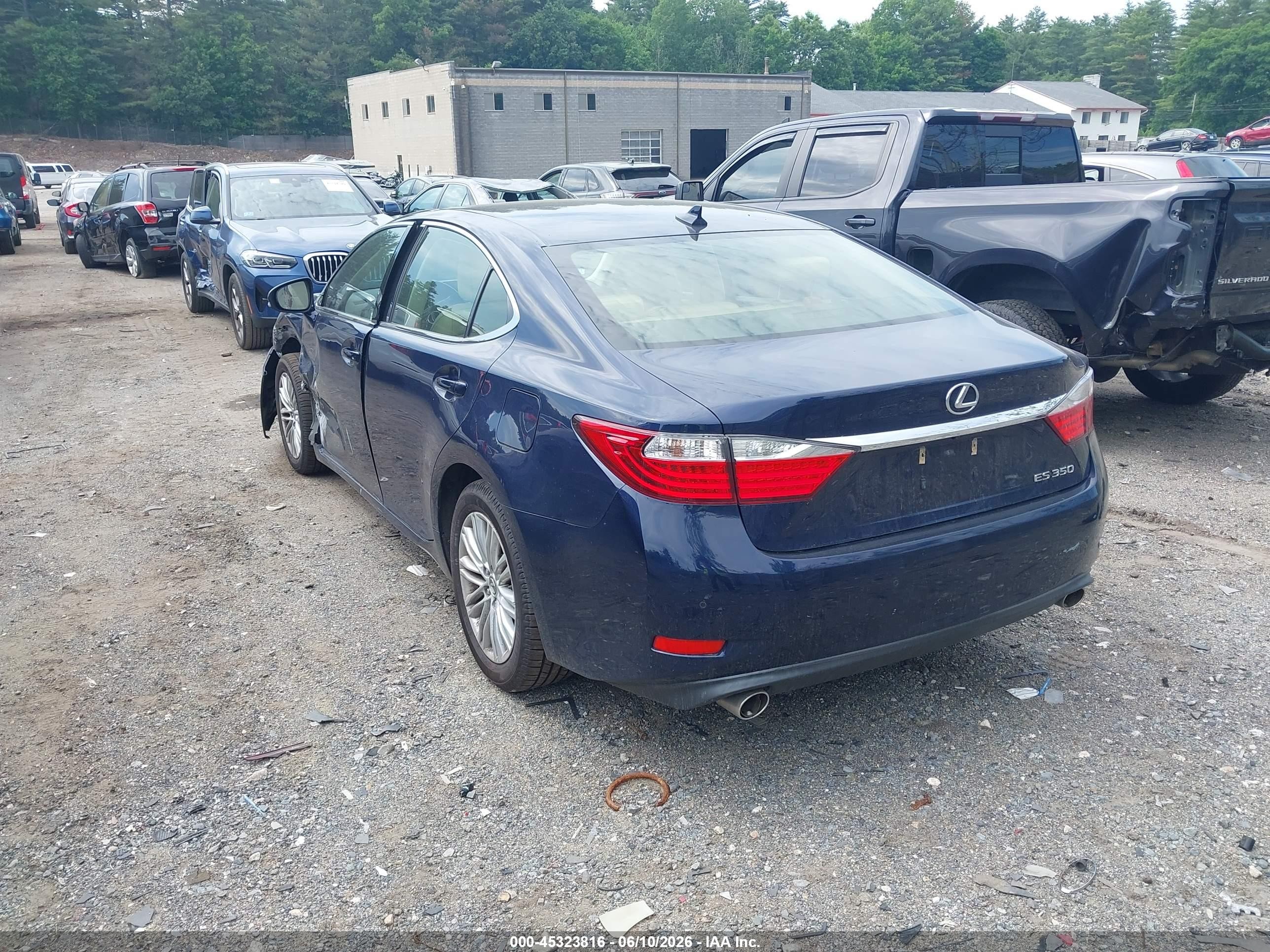 2014 Lexus Es 350 Dark Blue vin: JTHBK1GGXE2103609
