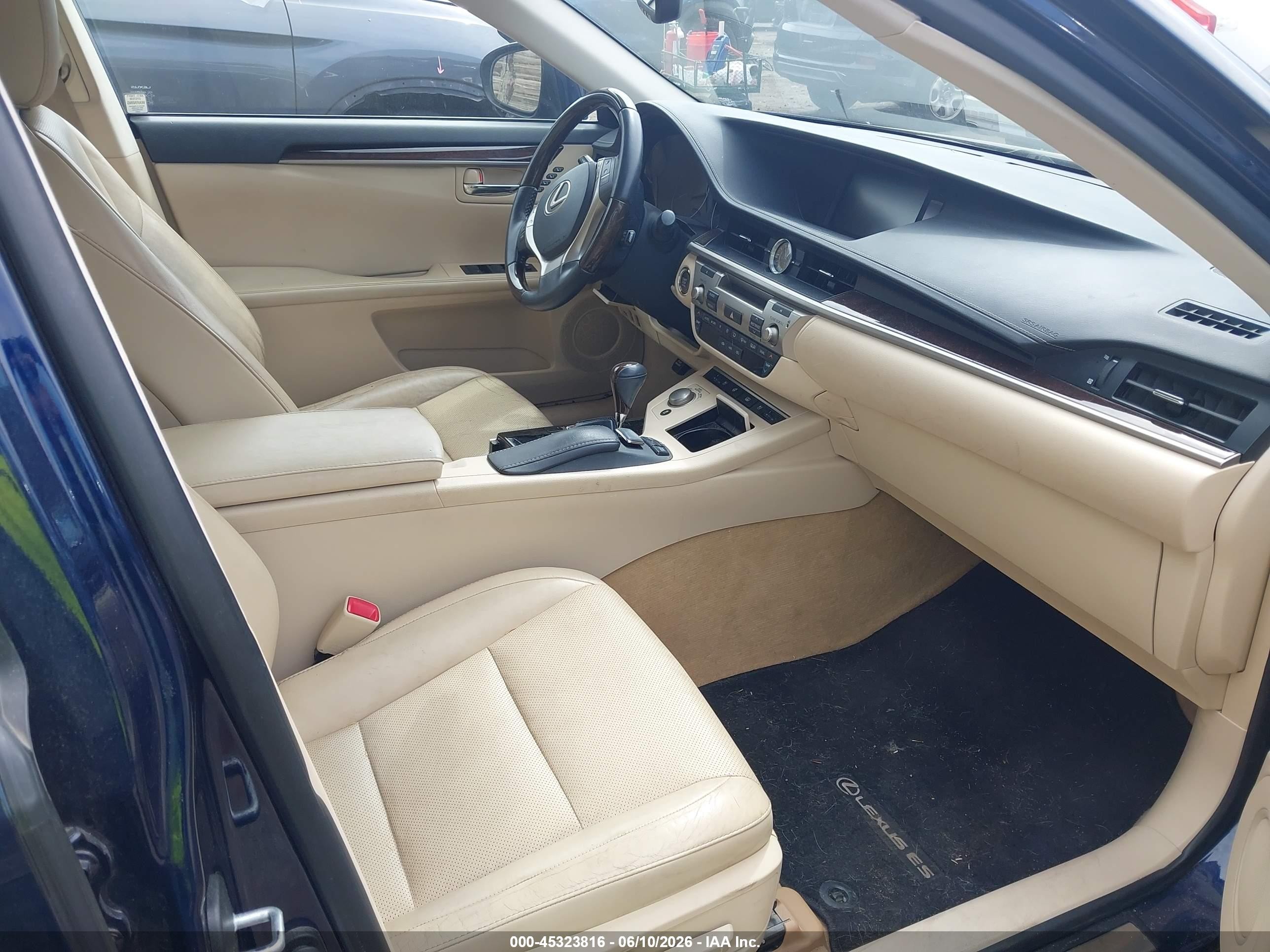 2014 Lexus Es 350 Dark Blue vin: JTHBK1GGXE2103609