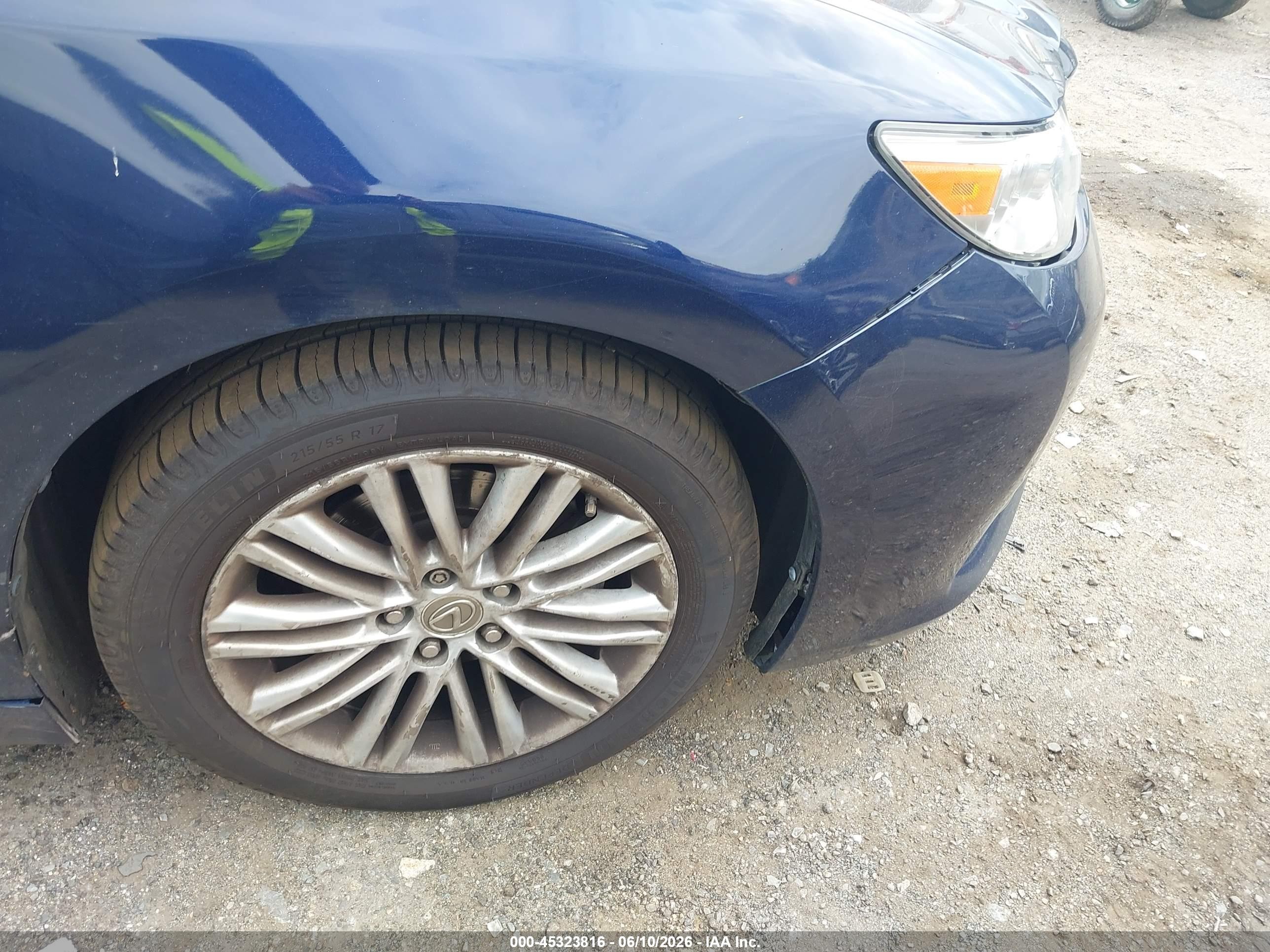 2014 Lexus Es 350 Dark Blue vin: JTHBK1GGXE2103609