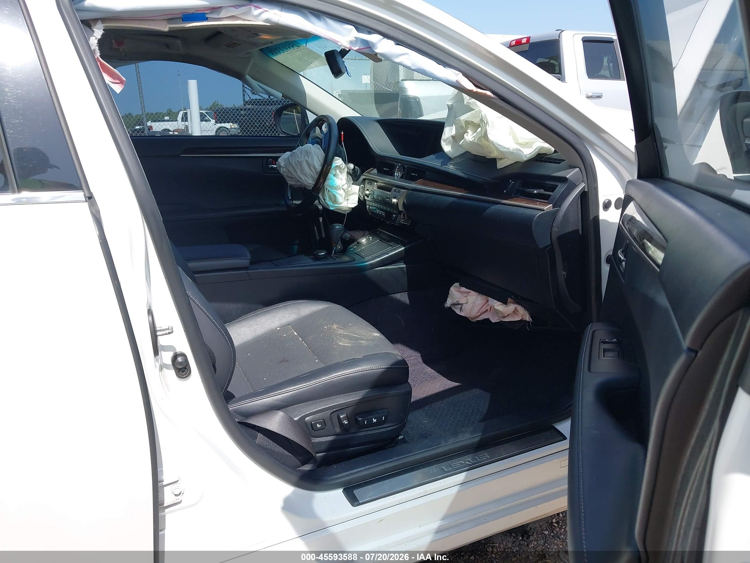 2014 Lexus Es 350 White vin: JTHBK1GGXE2113072