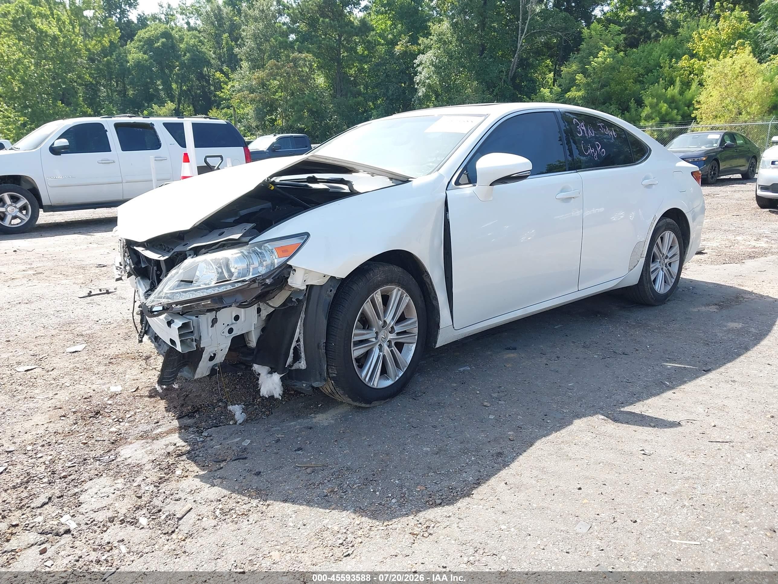 2014 Lexus Es 350 White vin: JTHBK1GGXE2113072
