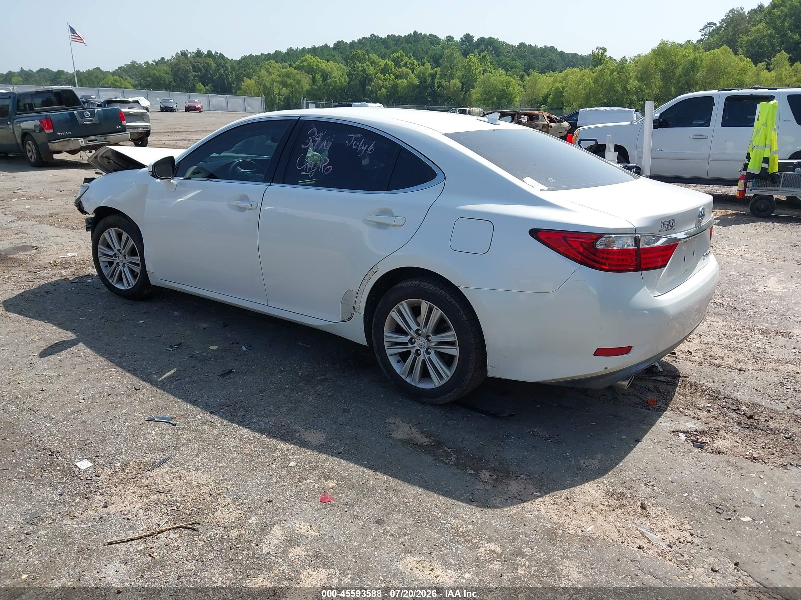 2014 Lexus Es 350 White vin: JTHBK1GGXE2113072