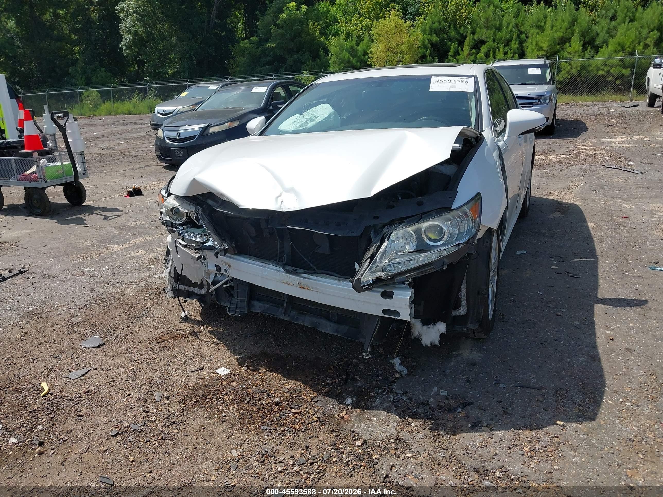 2014 Lexus Es 350 White vin: JTHBK1GGXE2113072