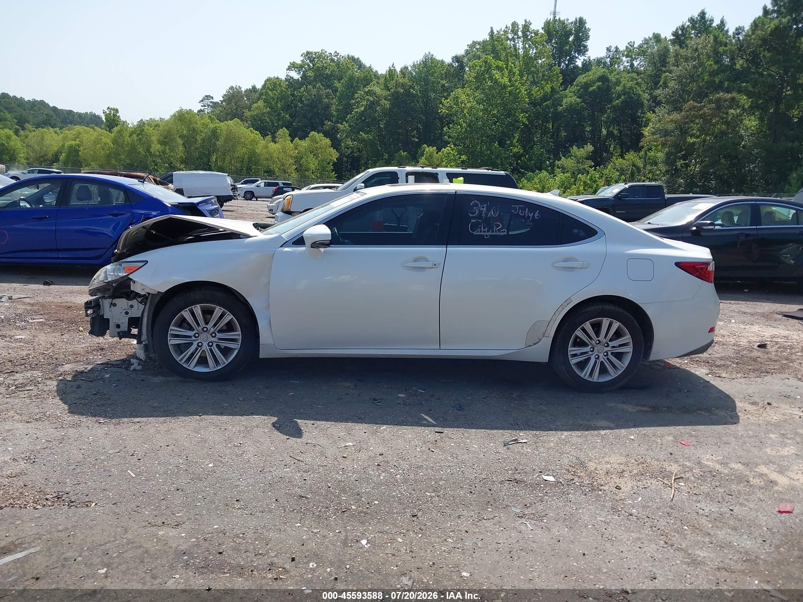 2014 Lexus Es 350 White vin: JTHBK1GGXE2113072