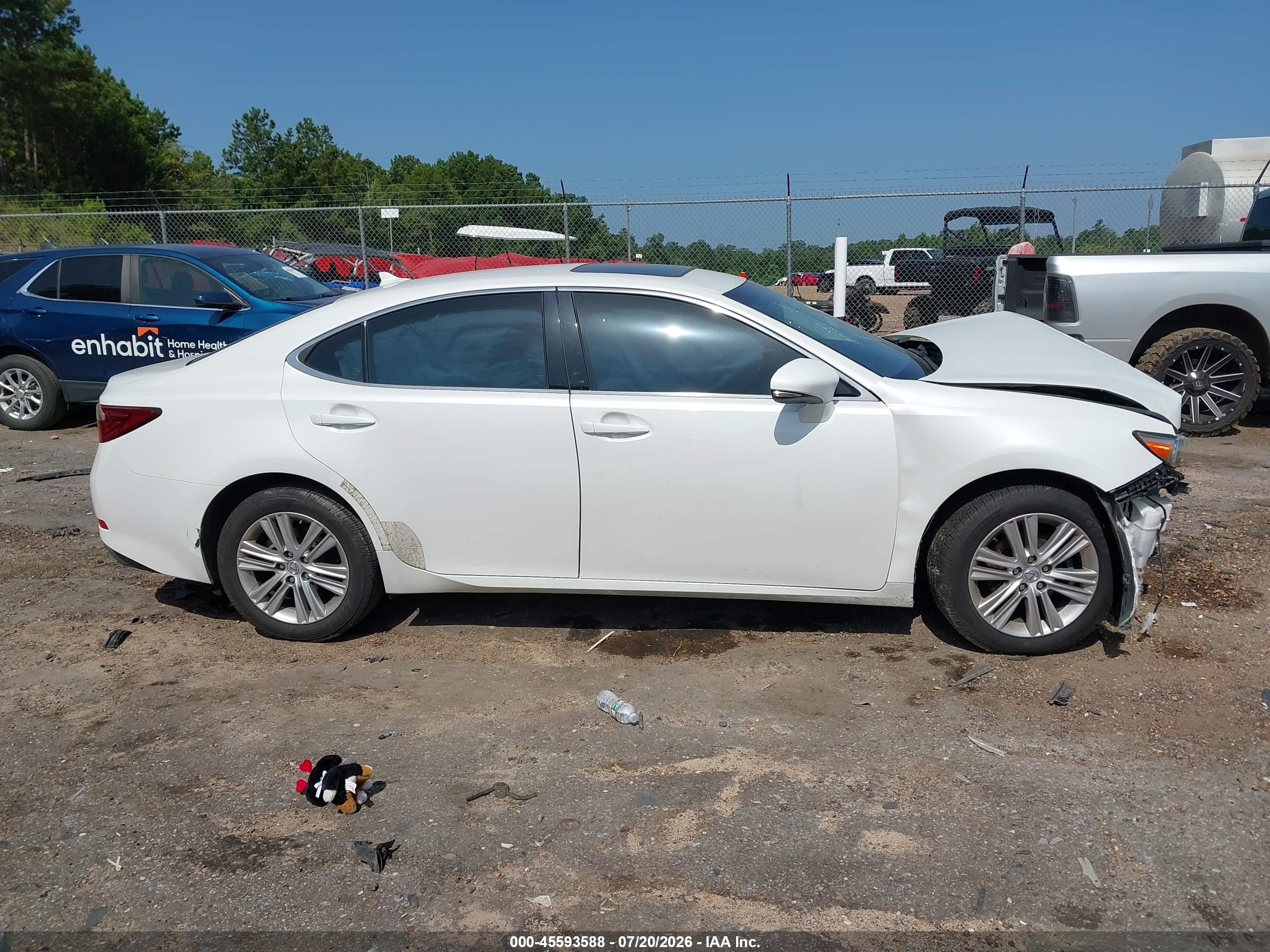 2014 Lexus Es 350 White vin: JTHBK1GGXE2113072