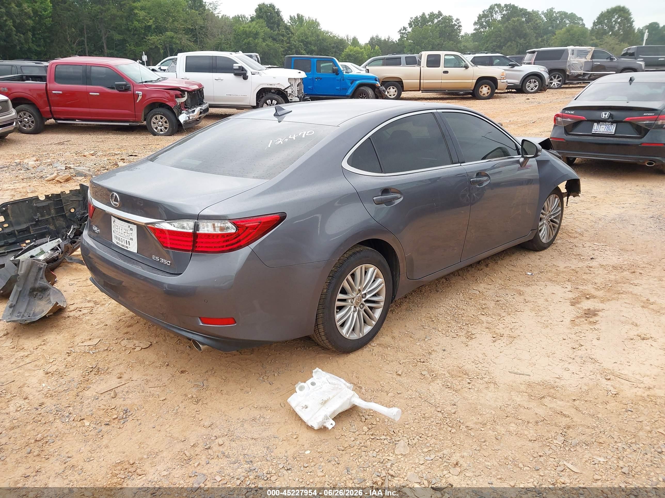 2014 Lexus Es 350   Gray vin: JTHBK1GGXE2126470