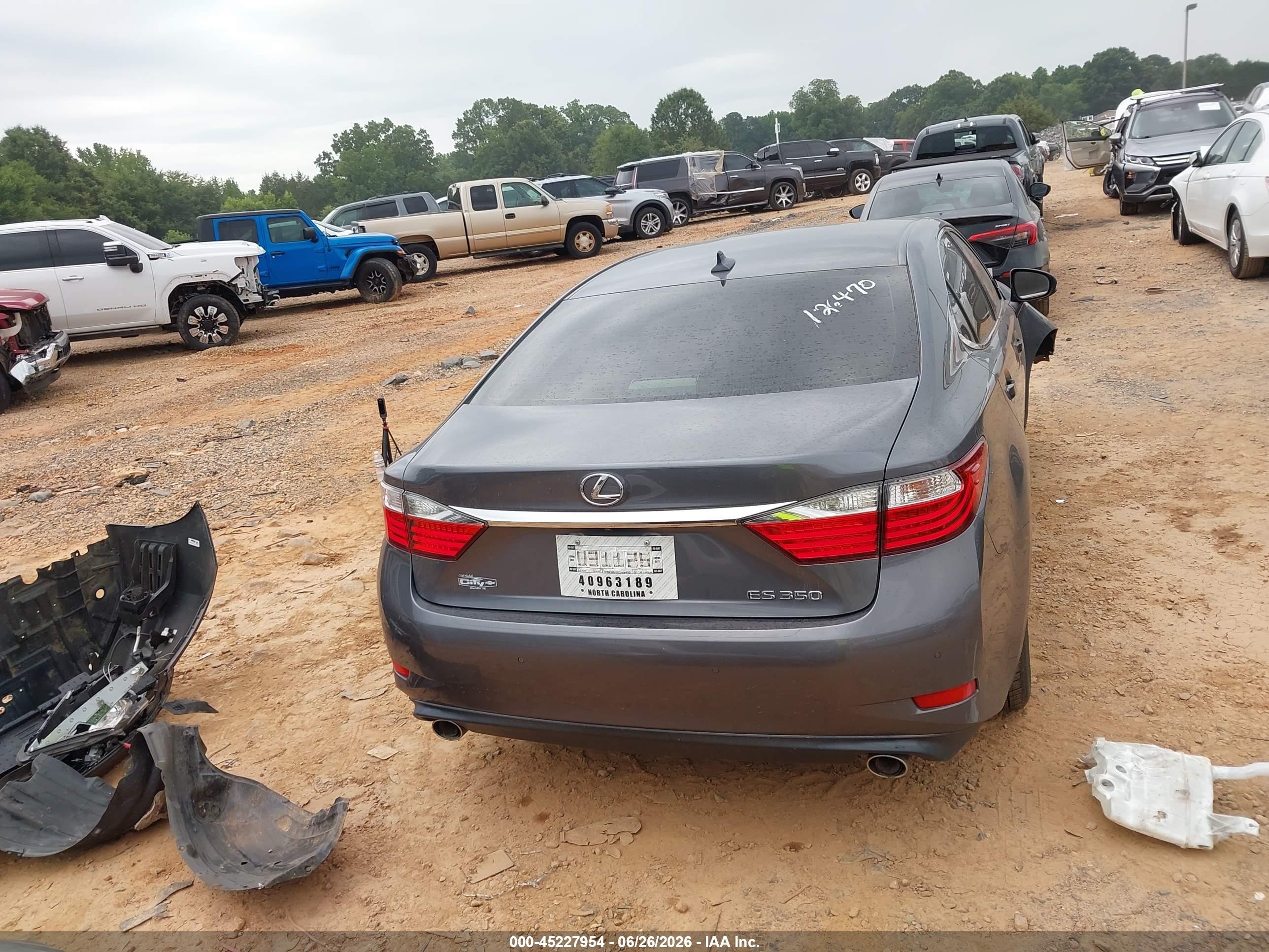2014 Lexus Es 350   Gray vin: JTHBK1GGXE2126470