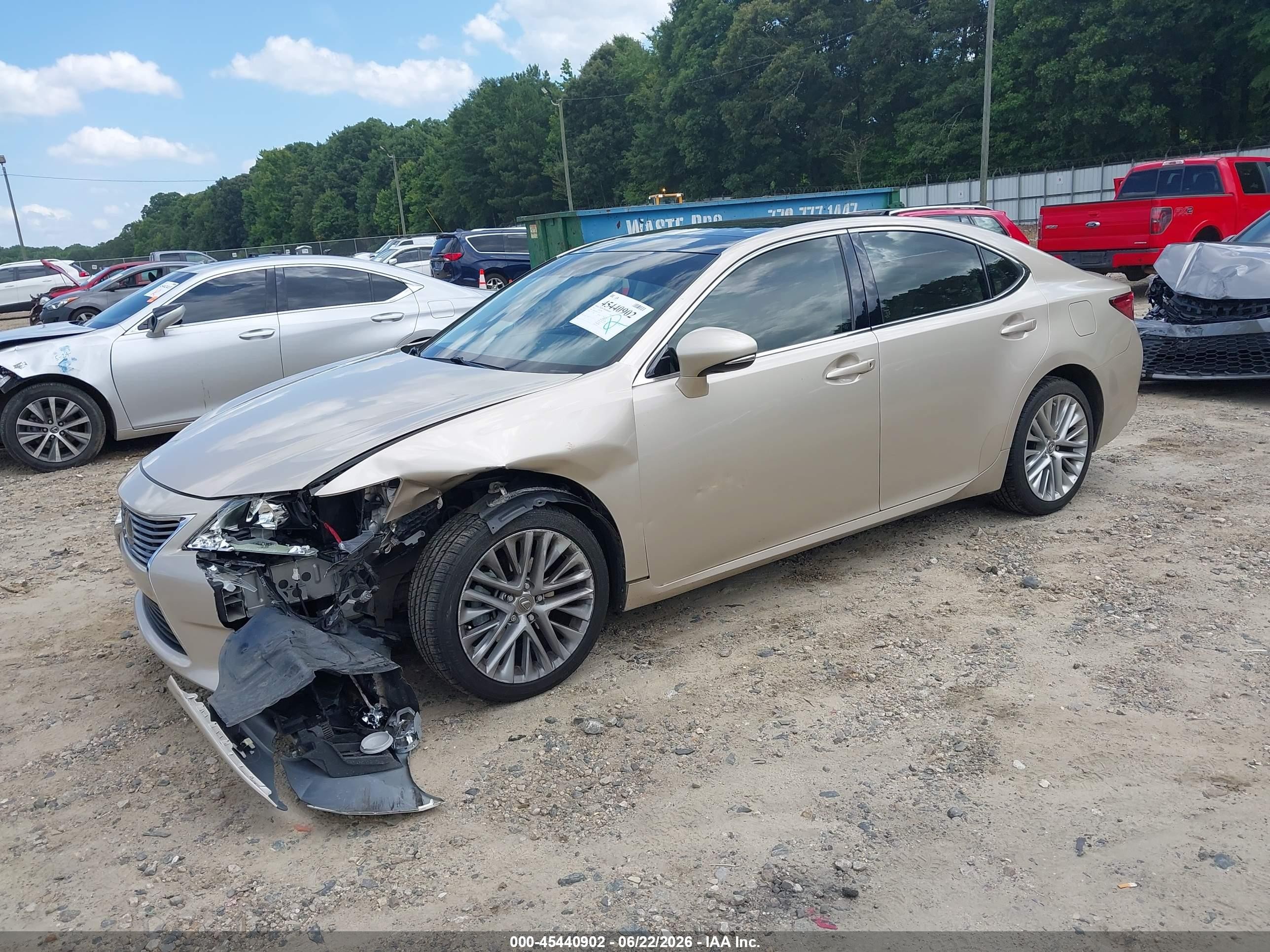 2015 Lexus Es 350   Gold vin: JTHBK1GGXF2151953