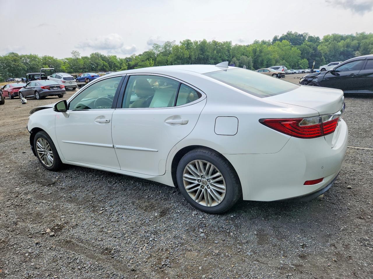 2015 Lexus Es 350 White vin: JTHBK1GGXF2152066
