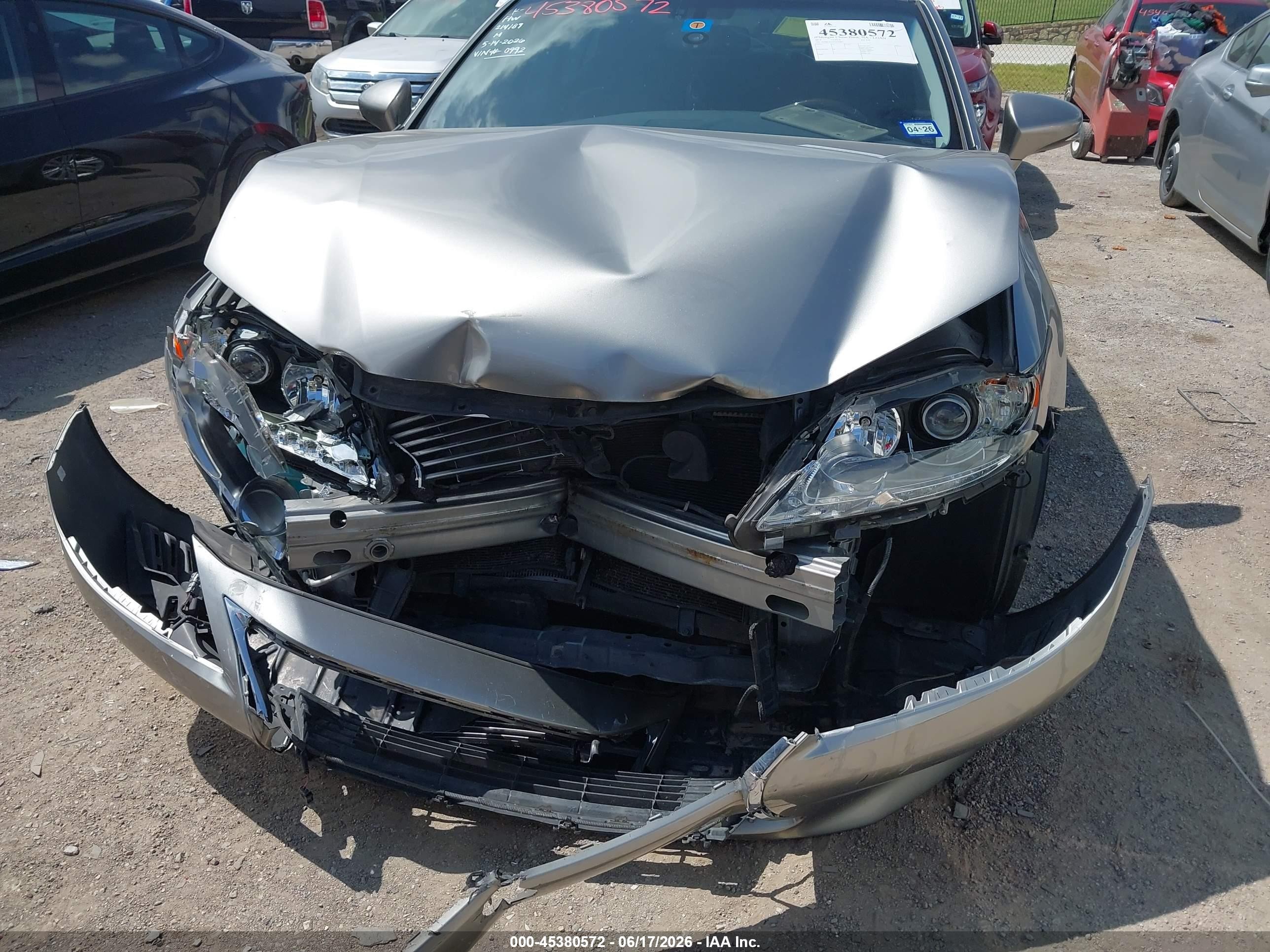2015 Lexus Es 350   Silver vin: JTHBK1GGXF2160992