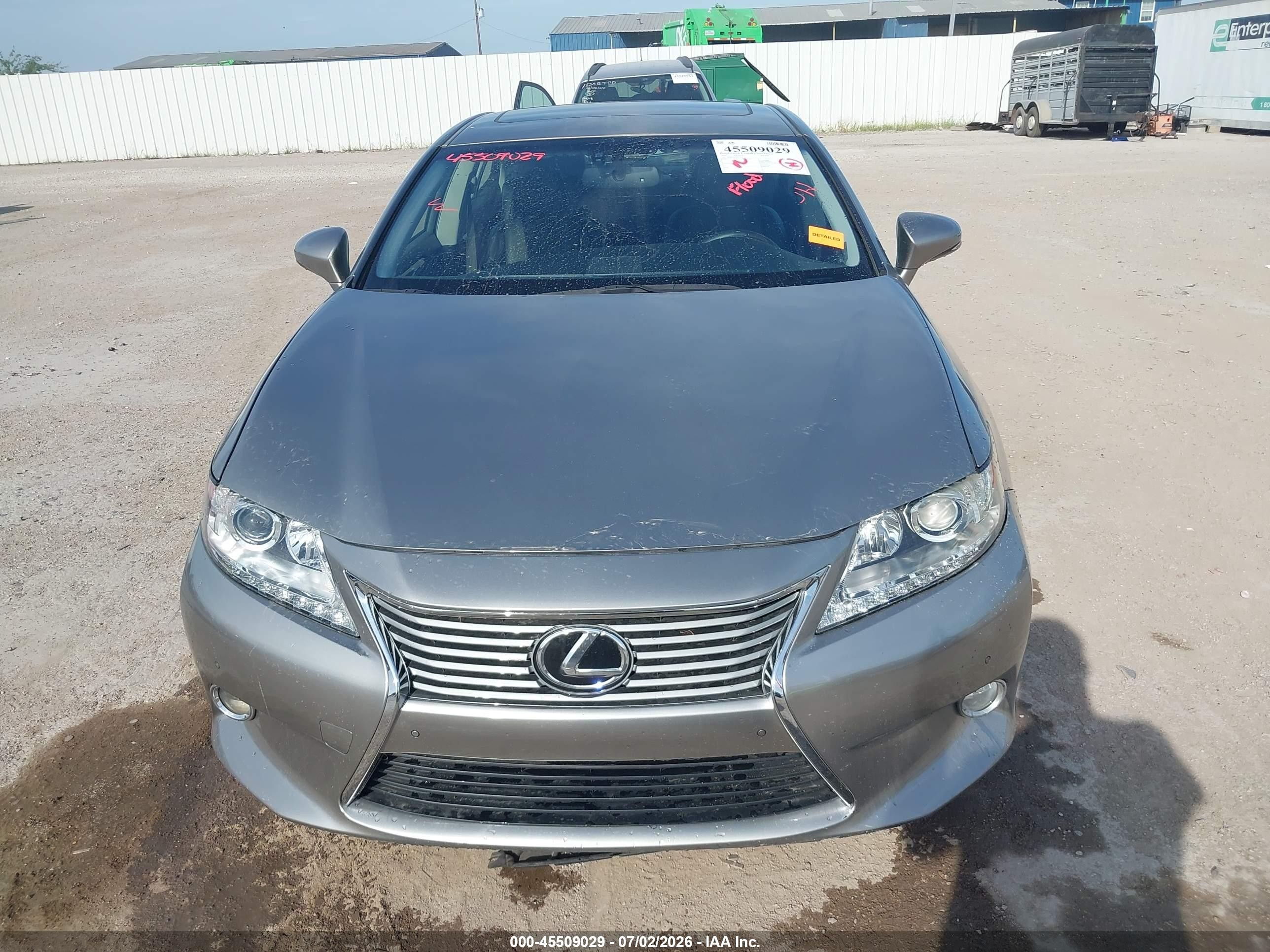2015 Lexus Es 350   Gray vin: JTHBK1GGXF2167571