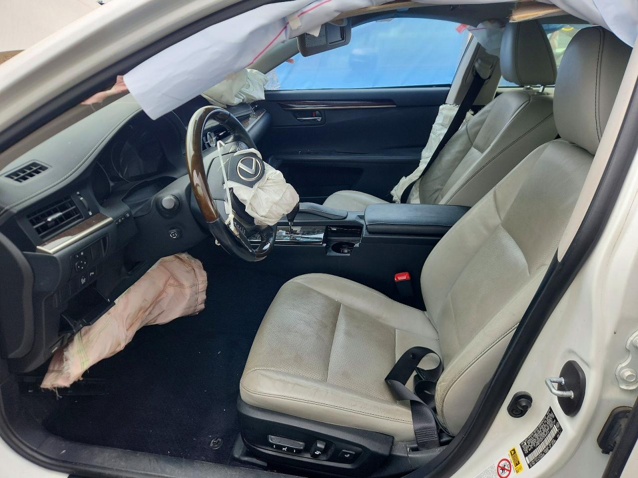 2015 Lexus Es 350 White vin: JTHBK1GGXF2184516