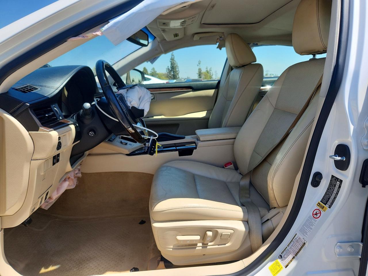 2015 Lexus Es 350 White vin: JTHBK1GGXF2199646