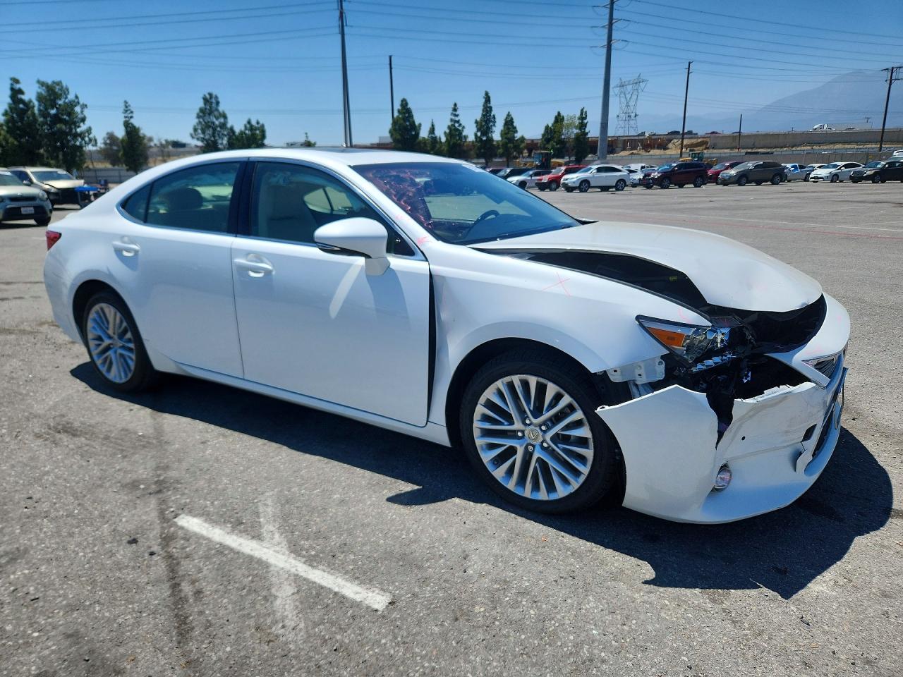 2015 Lexus Es 350 White vin: JTHBK1GGXF2199646