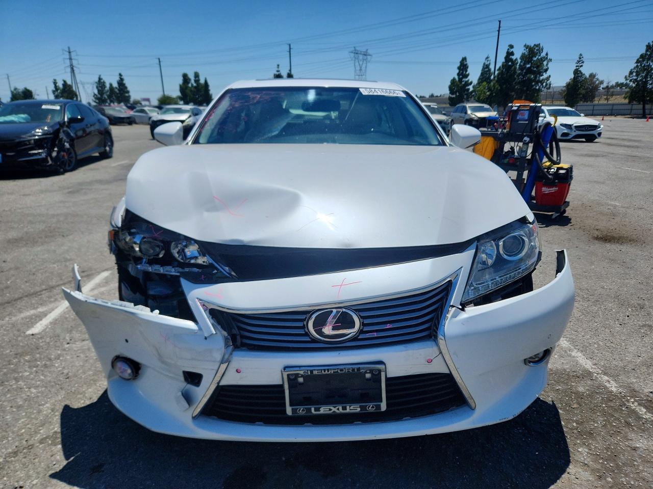 2015 Lexus Es 350 White vin: JTHBK1GGXF2199646