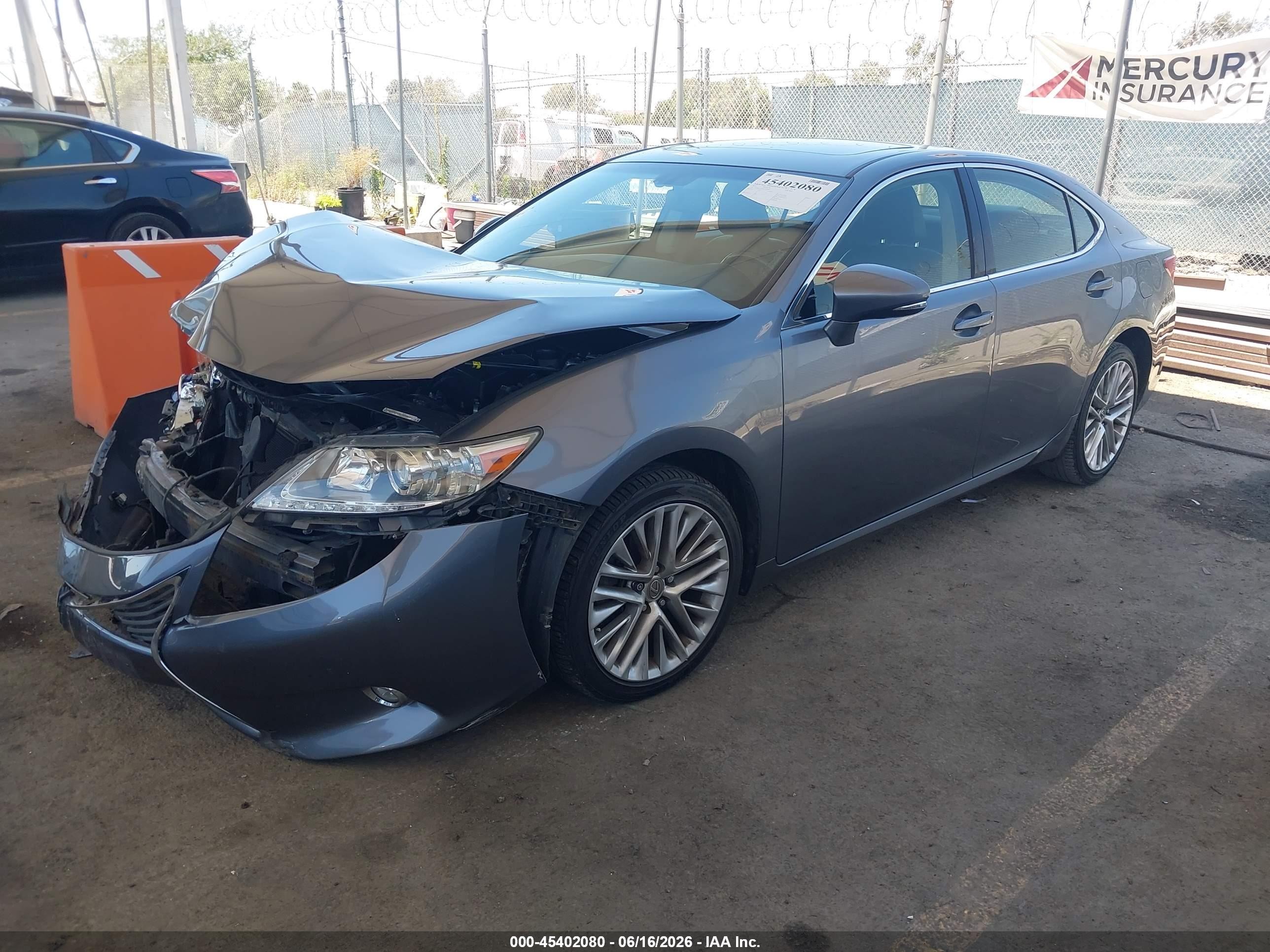 2015 Lexus Es 350 Gray vin: JTHBK1GGXF2201864