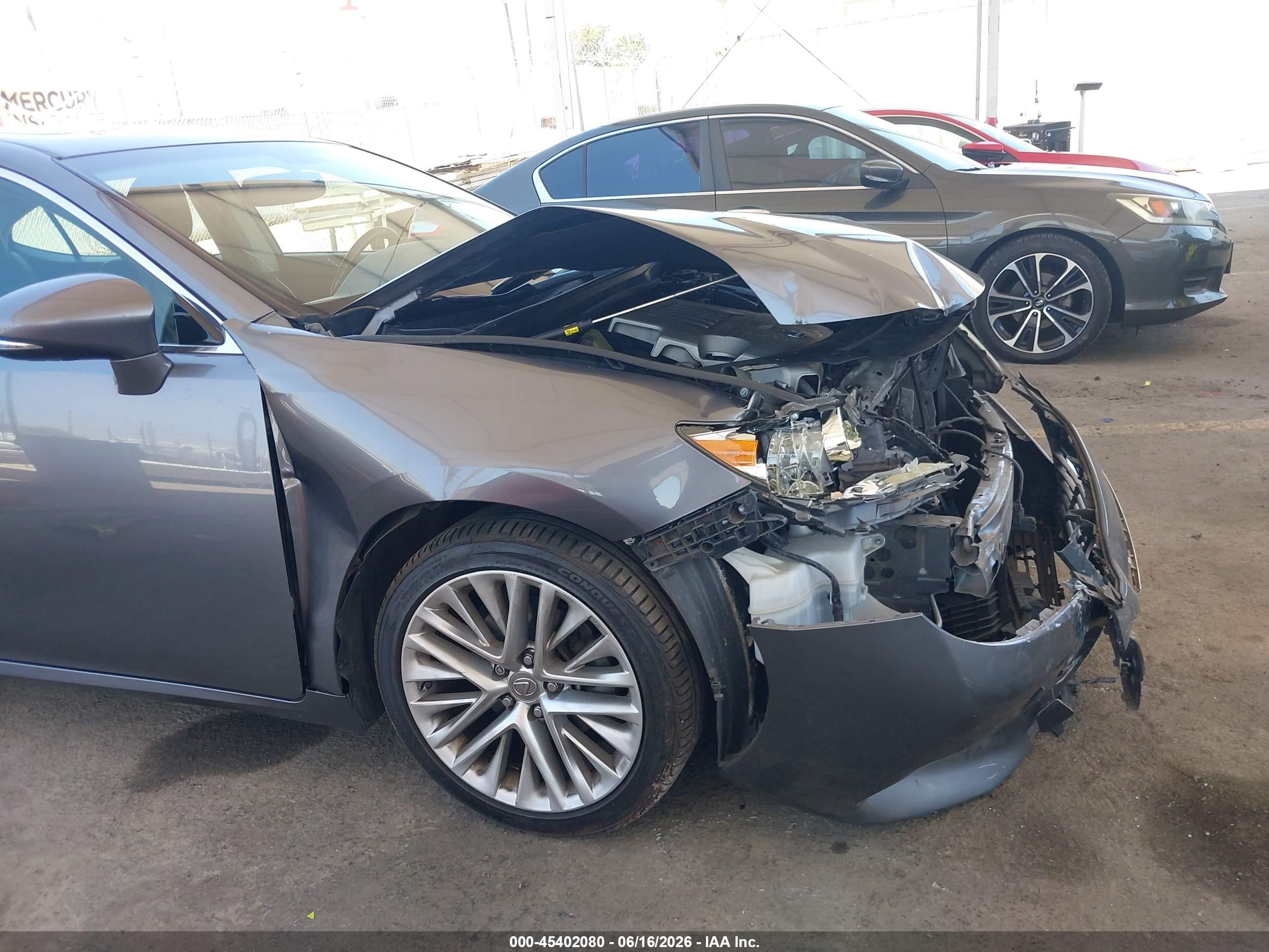 2015 Lexus Es 350 Gray vin: JTHBK1GGXF2201864