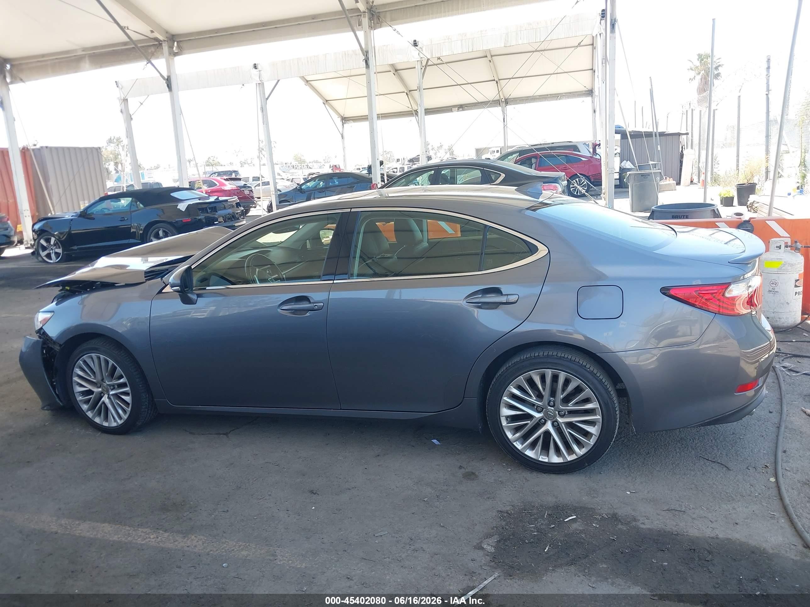 2015 Lexus Es 350 Gray vin: JTHBK1GGXF2201864