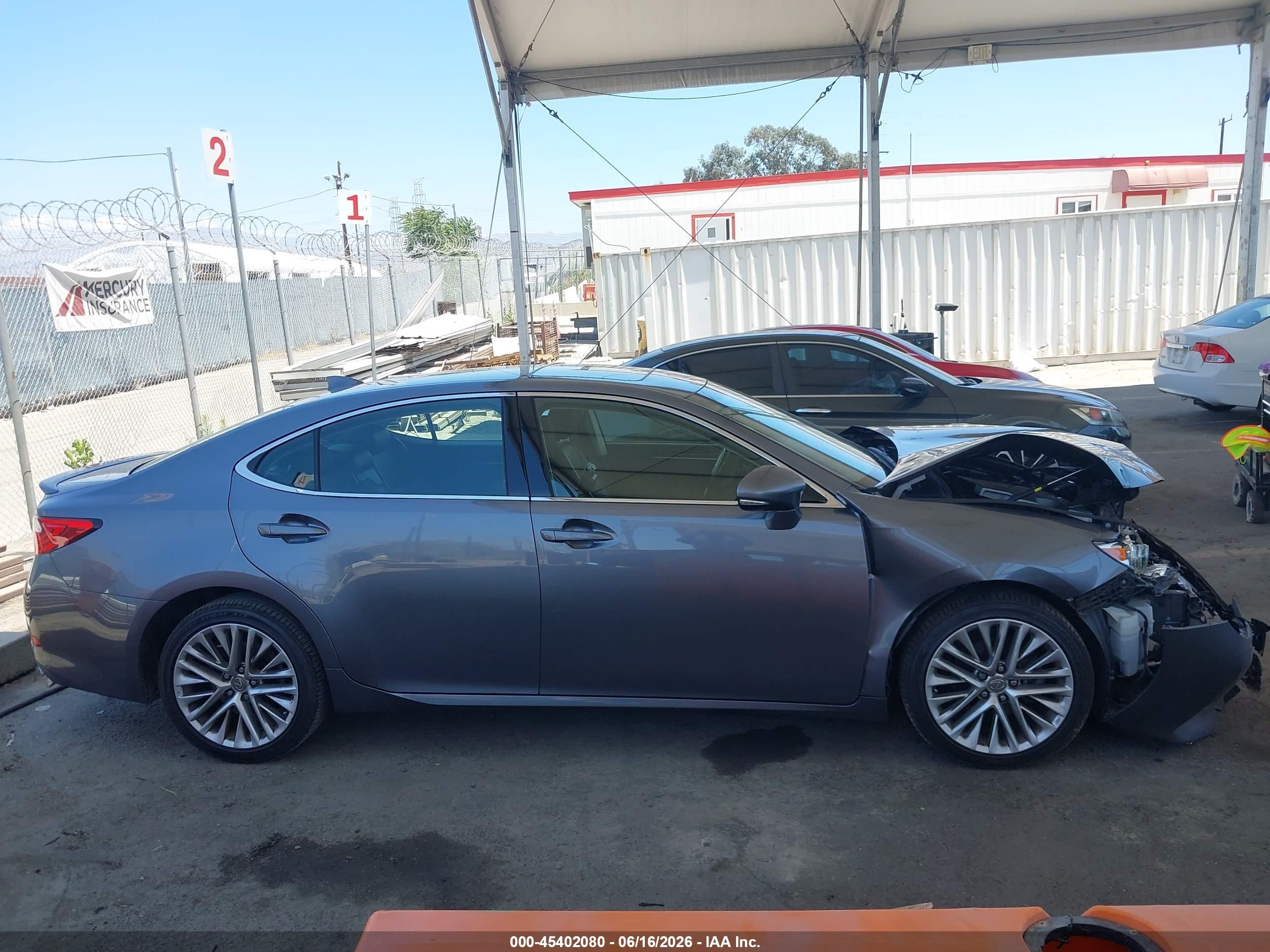 2015 Lexus Es 350 Gray vin: JTHBK1GGXF2201864