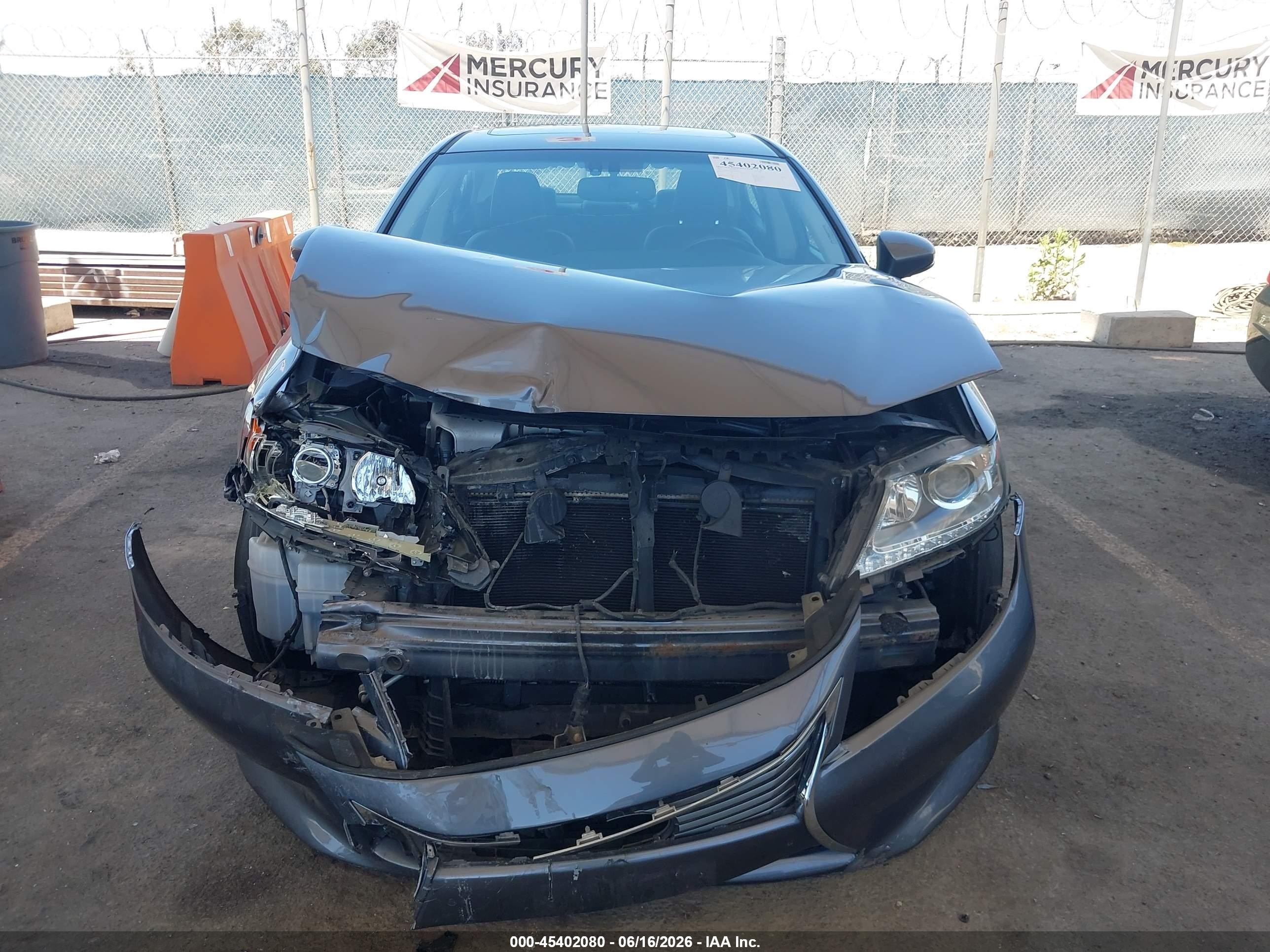 2015 Lexus Es 350 Gray vin: JTHBK1GGXF2201864