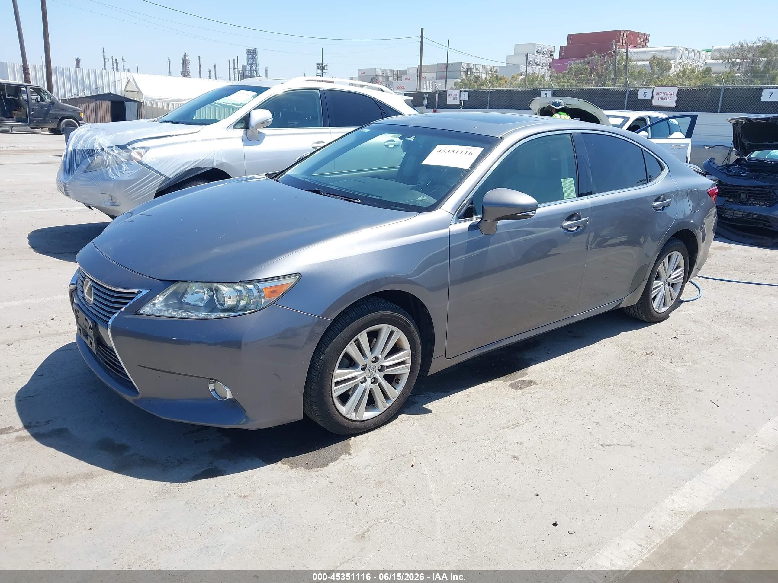 2015 Lexus Es 350   Gray vin: JTHBK1GGXF2208233