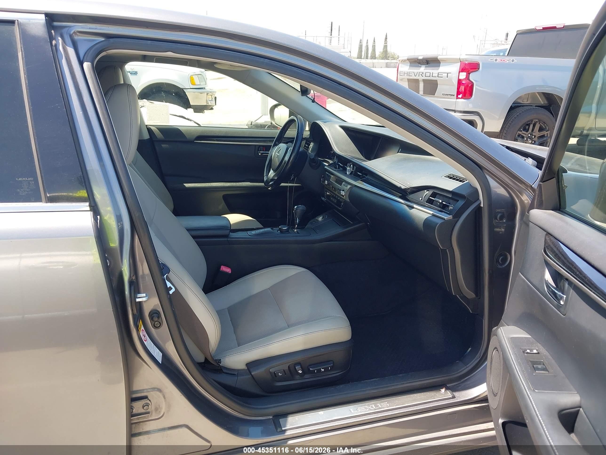 2015 Lexus Es 350   Gray vin: JTHBK1GGXF2208233