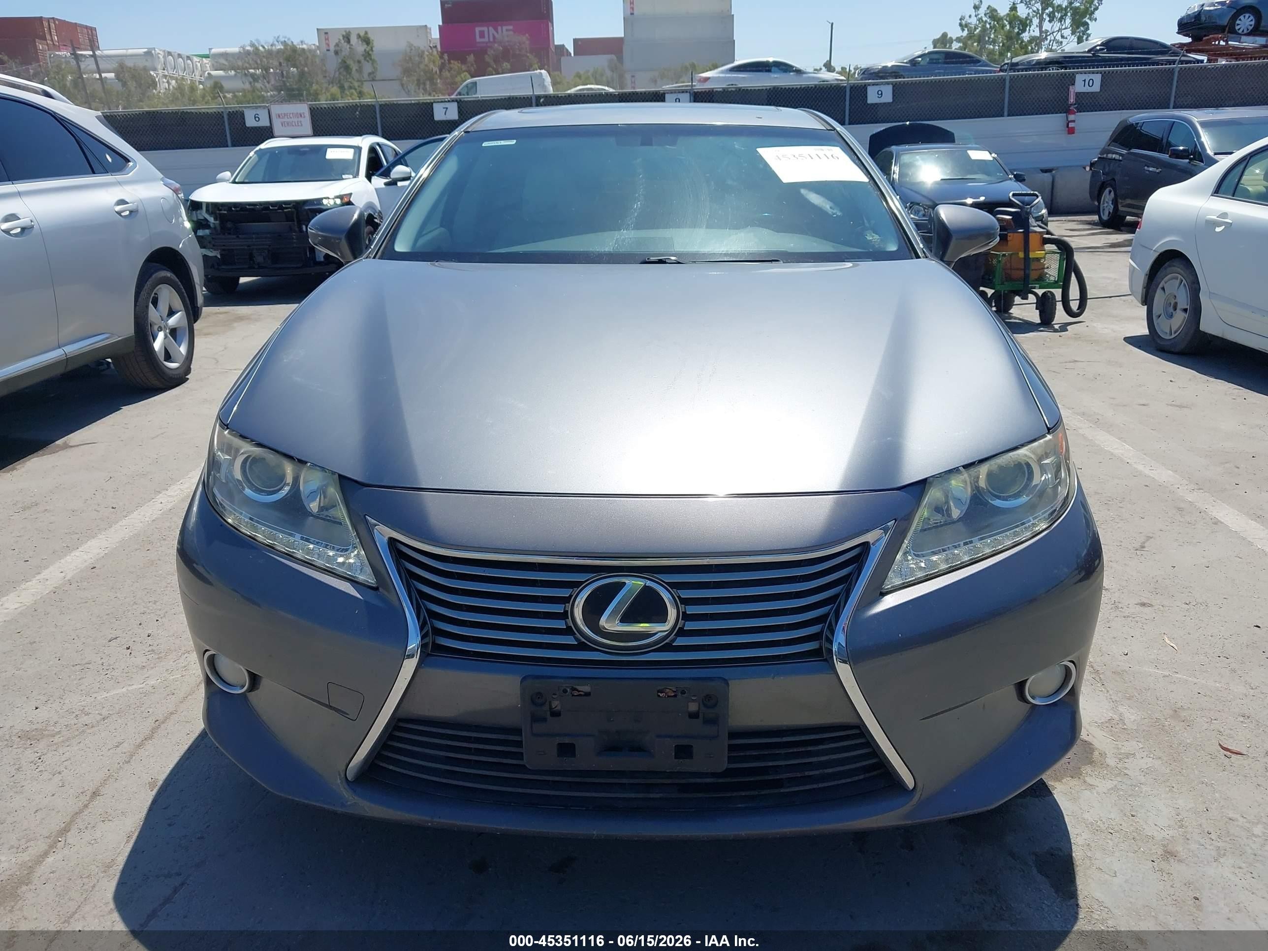 2015 Lexus Es 350   Gray vin: JTHBK1GGXF2208233