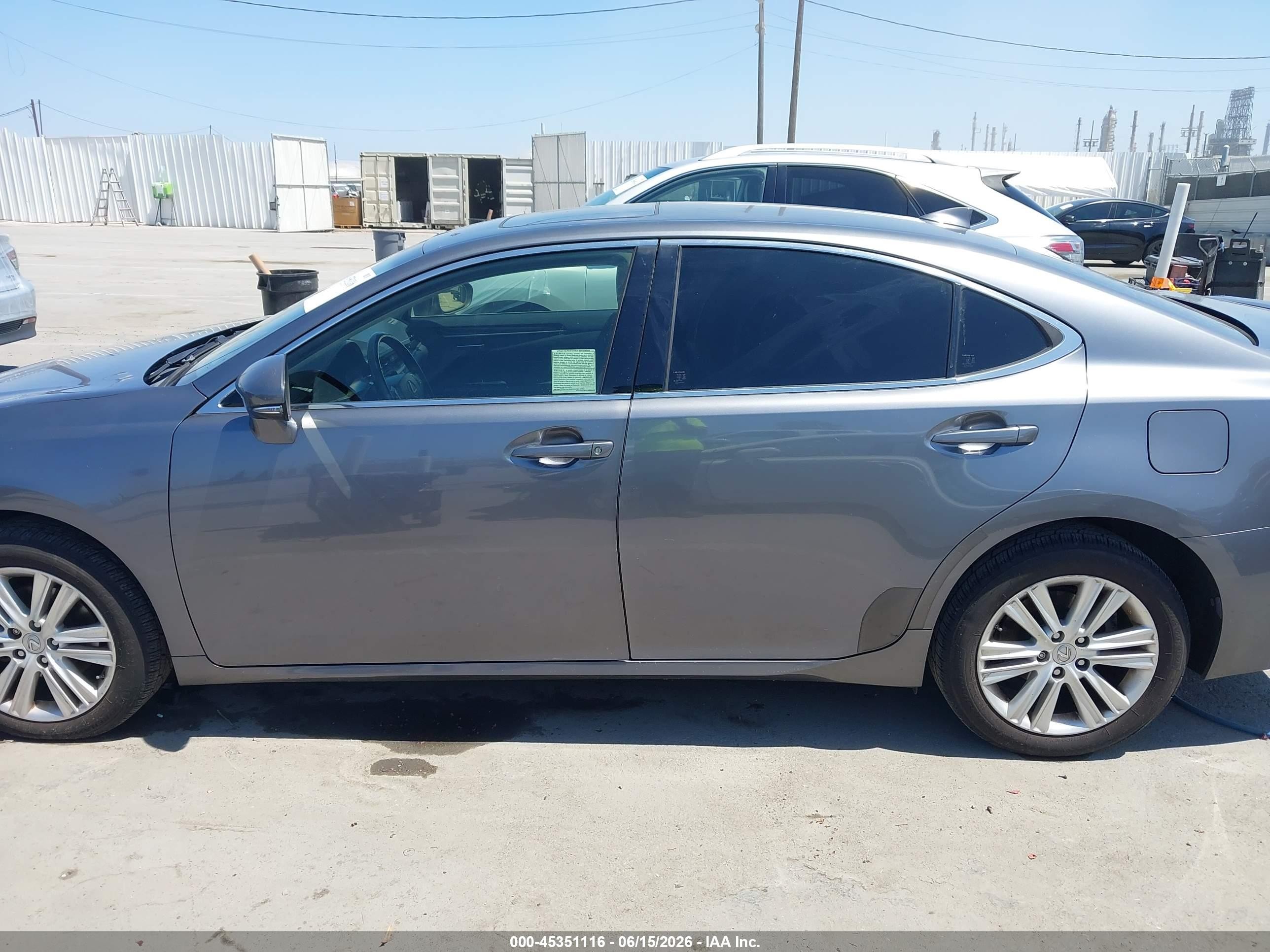 2015 Lexus Es 350   Gray vin: JTHBK1GGXF2208233