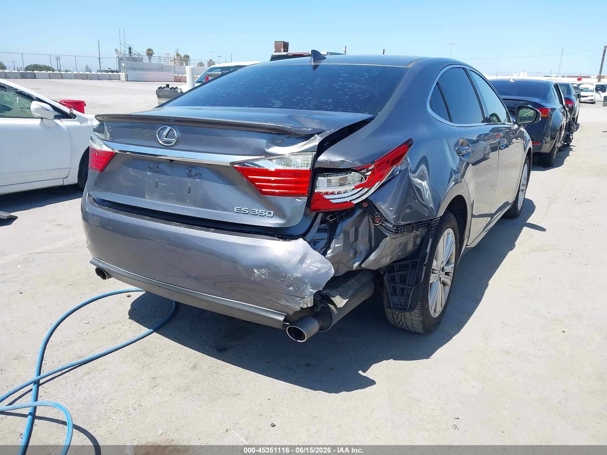 2015 Lexus Es 350   Gray vin: JTHBK1GGXF2208233