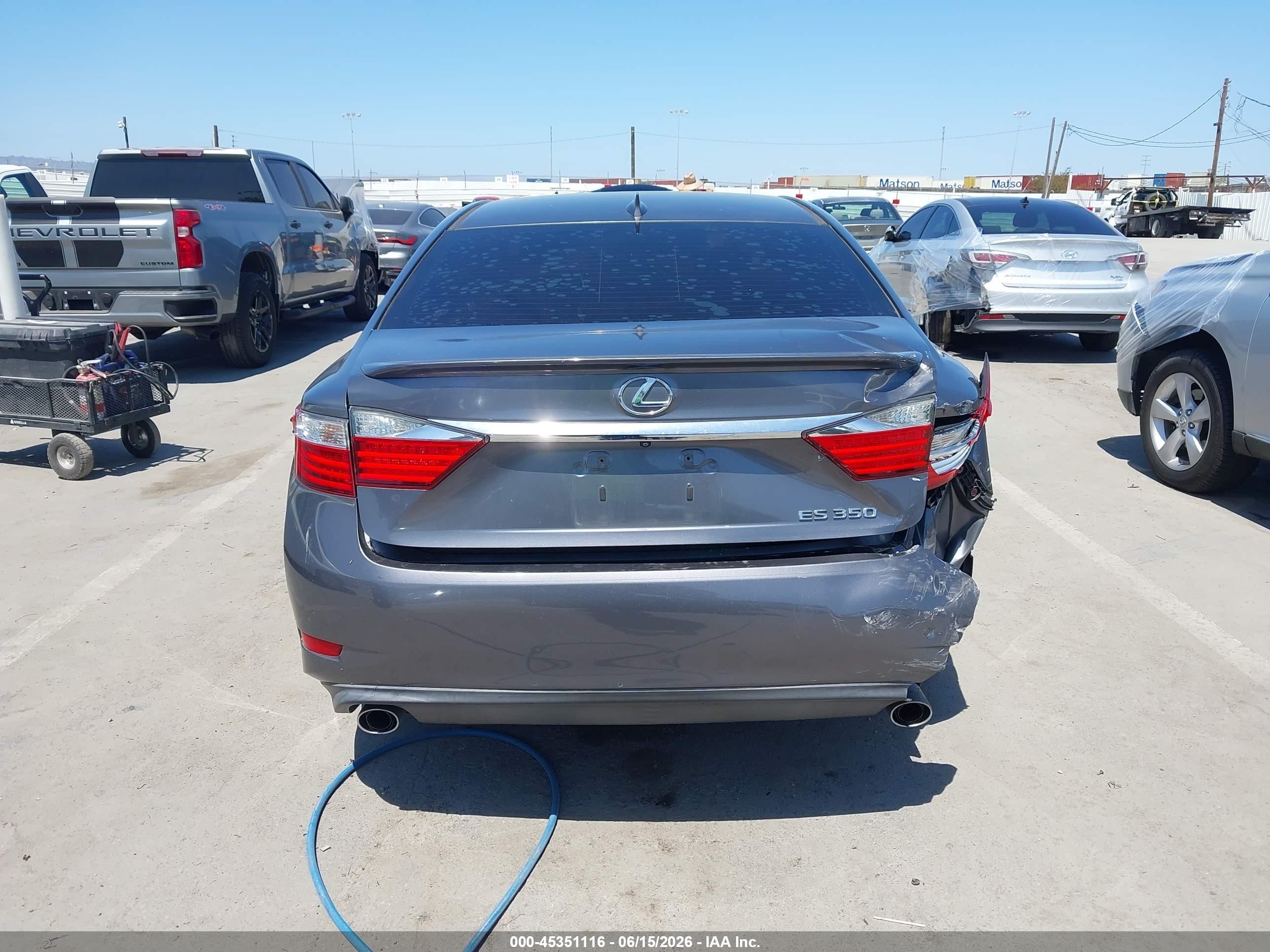 2015 Lexus Es 350   Gray vin: JTHBK1GGXF2208233