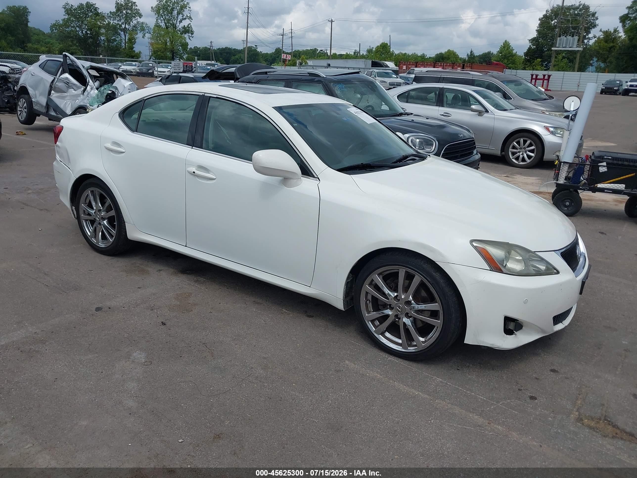 2006 Lexus Is 250   White vin: JTHBK262062014953