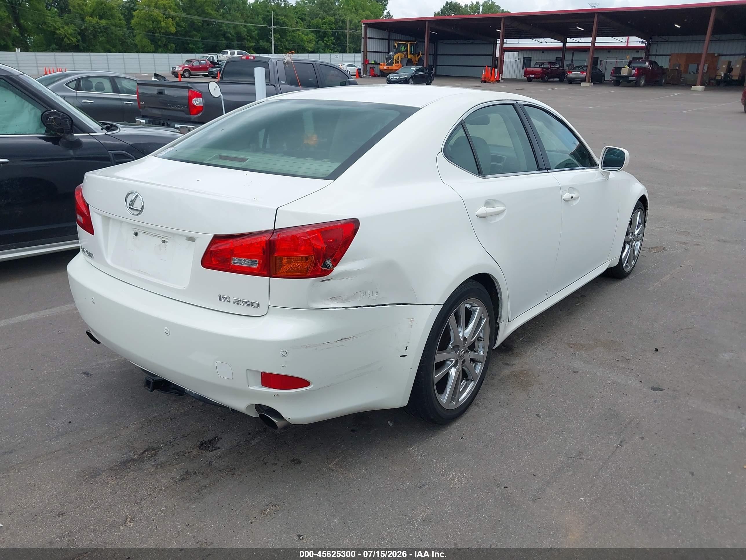 2006 Lexus Is 250   White vin: JTHBK262062014953